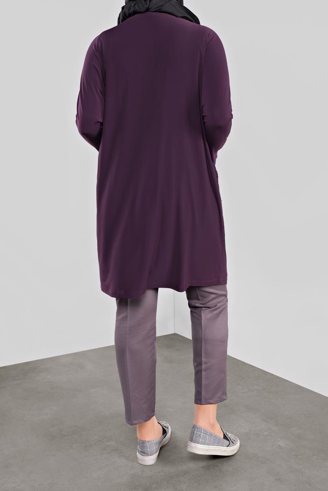 Vêtements hijab POURPRE 20062 VİZONA HIRKA 44/48 TEK46 - ALVİNA