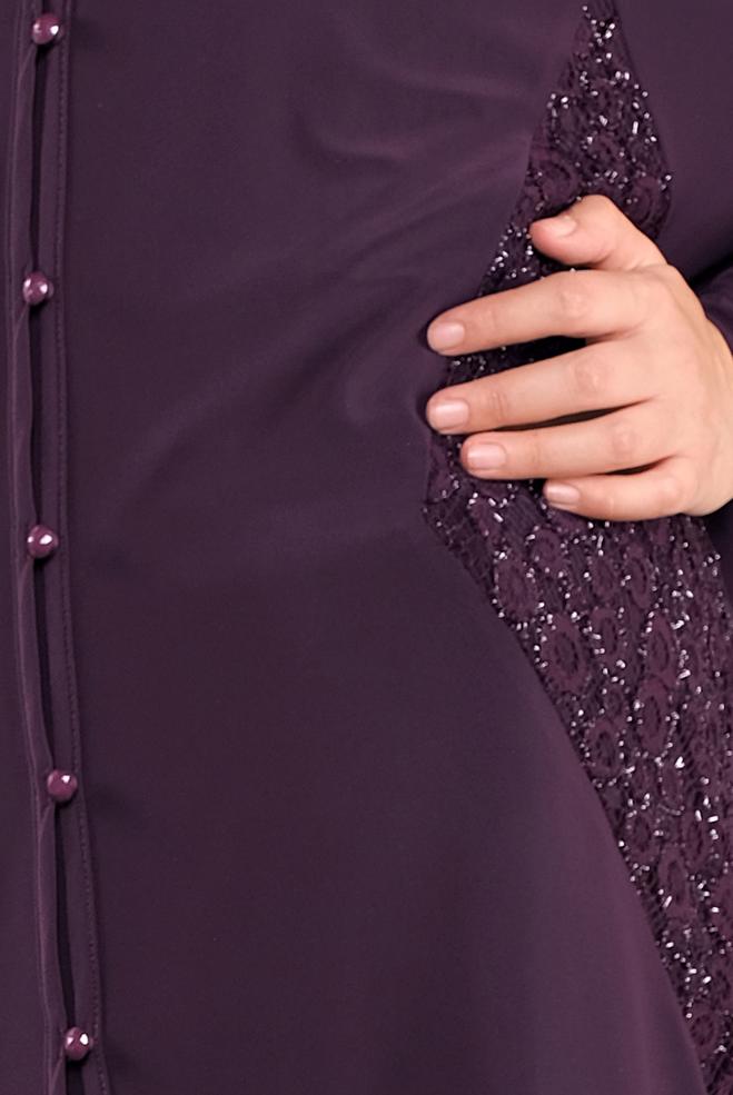 Vêtements hijab POURPRE 20062 VİZONA HIRKA 44/48 TEK46 - ALVİNA