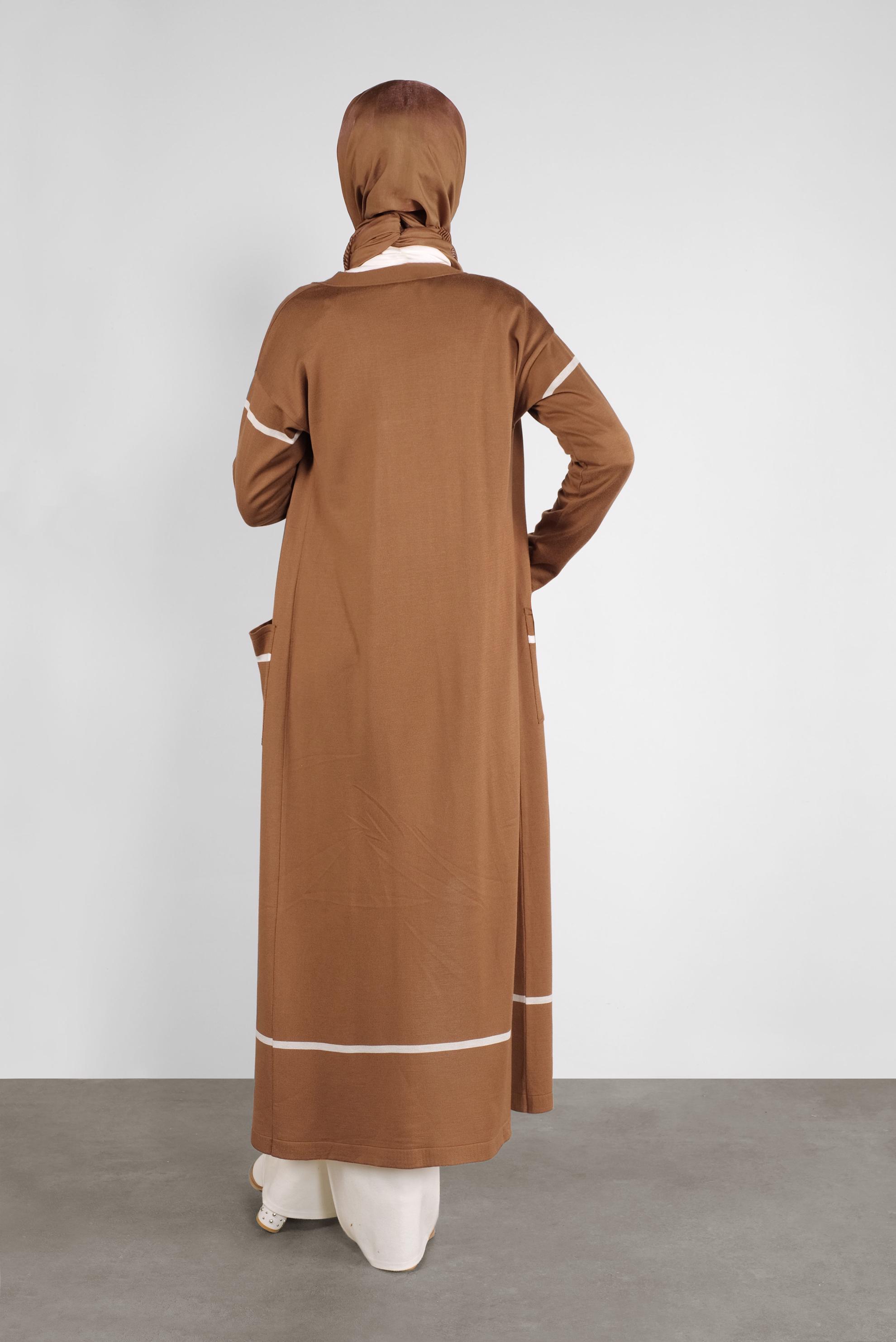 Hijab clothing TABA KNIT CARDIGAN WITH POCKETS 41042 