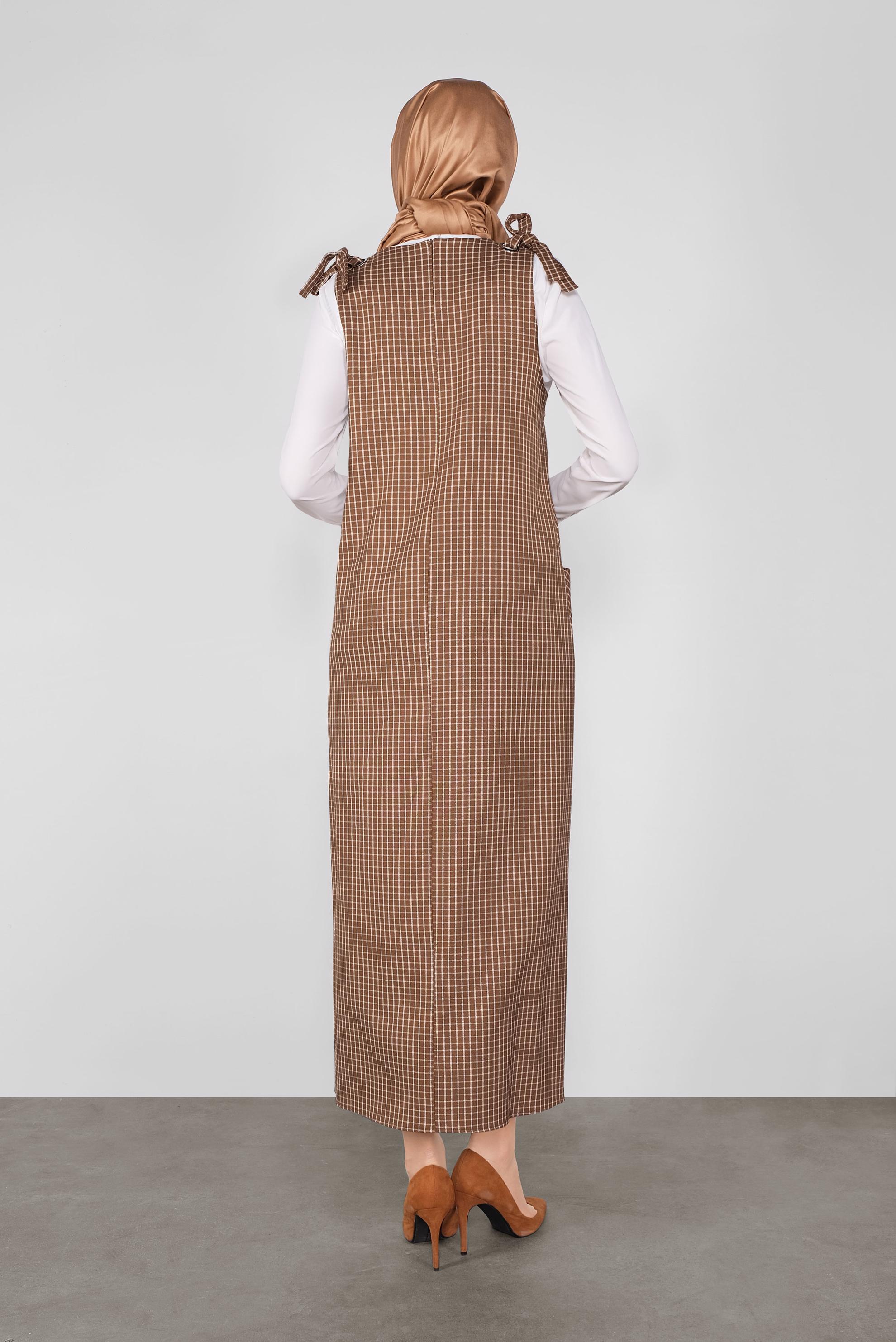 Hijab clothing TABA GINGHAM PINAFORE SKIRT 41287 