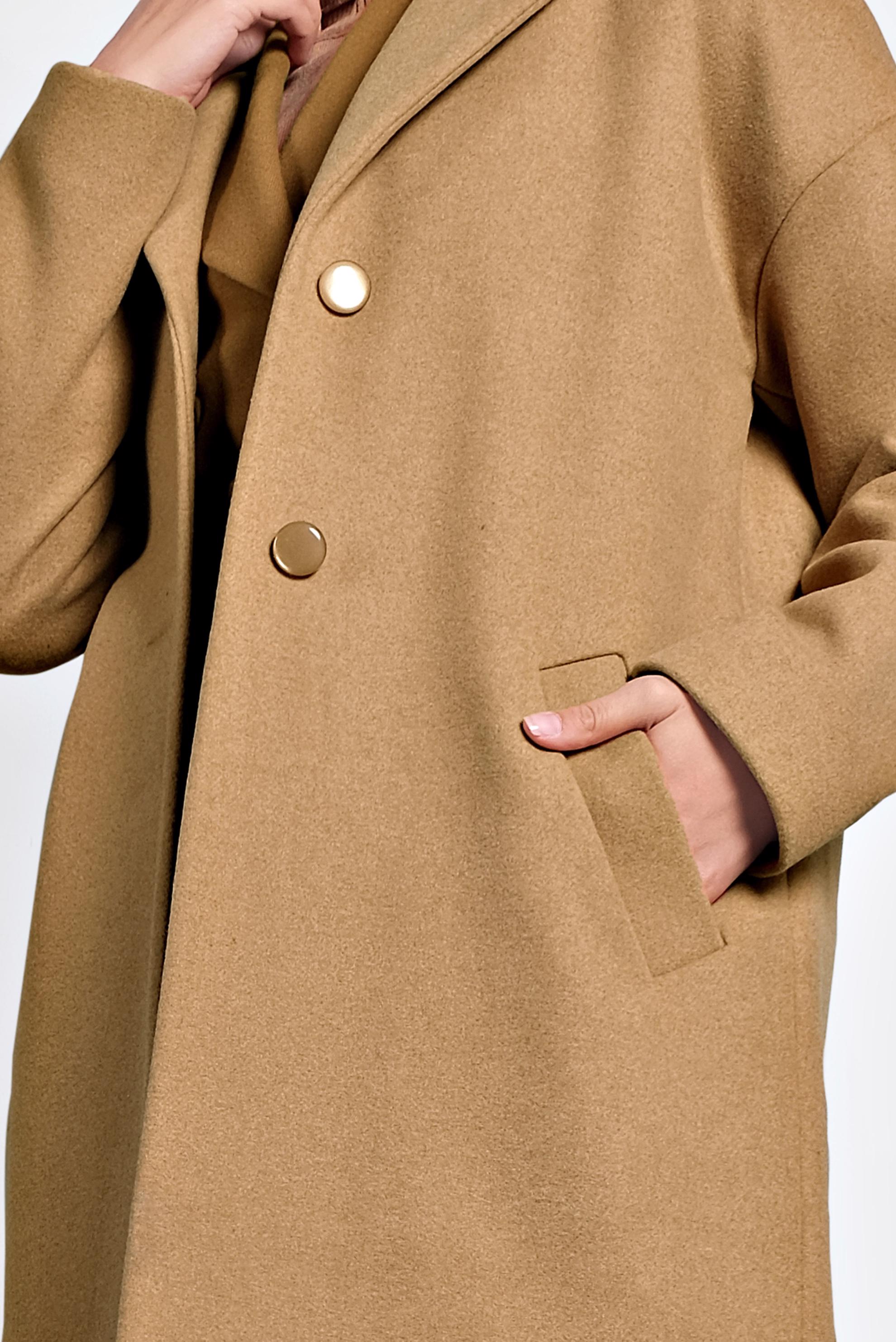 Vêtements hijab BRUN MANTEAU CLASSIQUE 90005