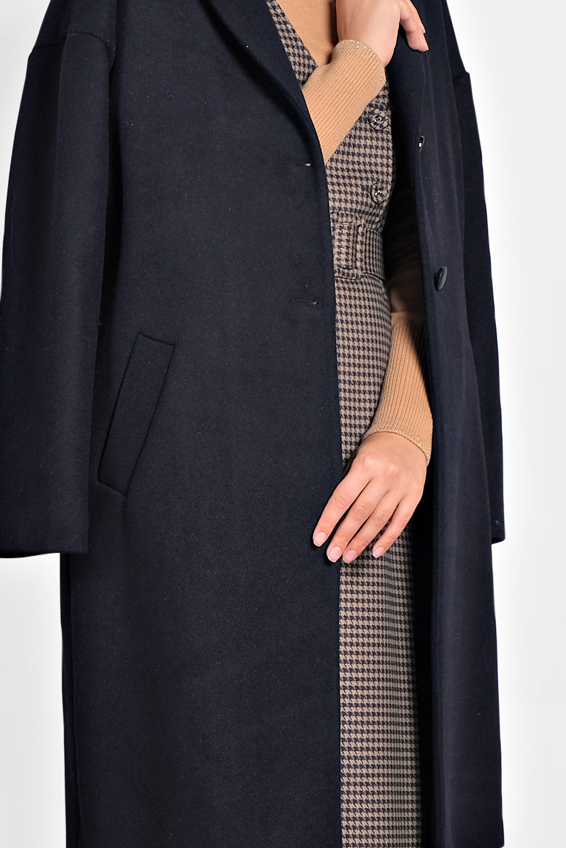 Vêtements hijab BLEU MARINE MANTEAU CLASSIQUE 90005