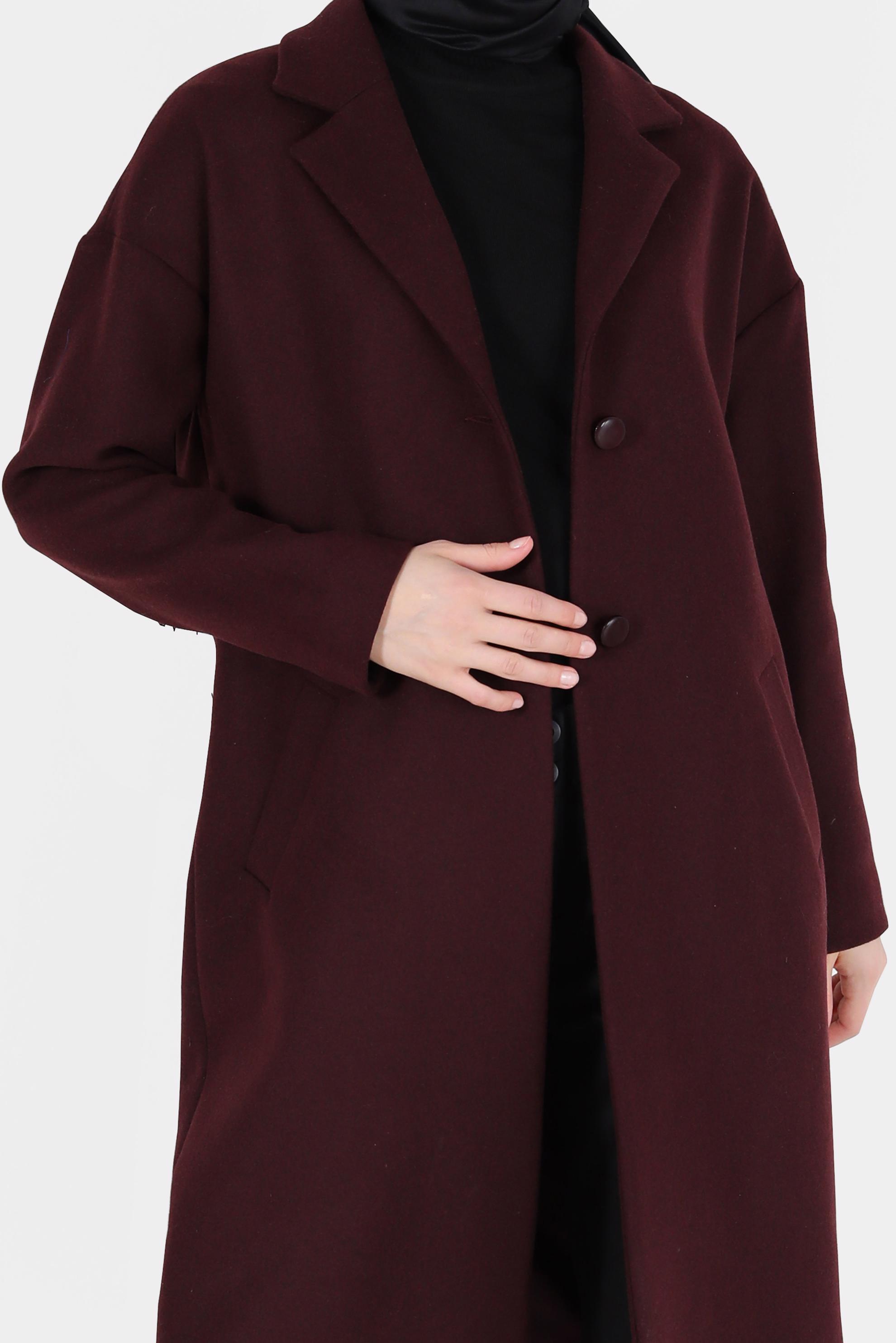 Tesettür giyim MÜRDÜM KLASİK KABAN 90005	