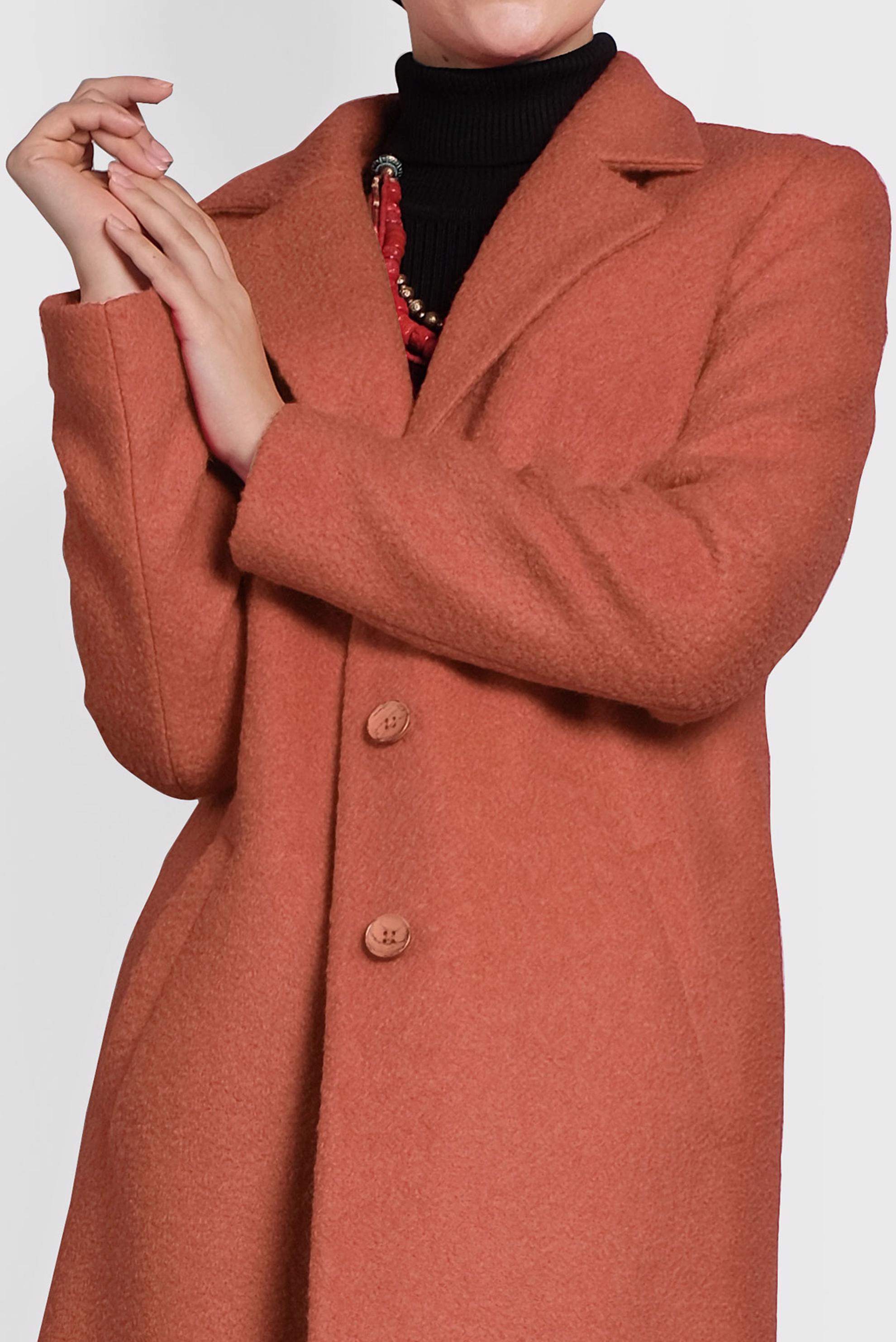 Tesettür giyim TURUNCU KLASİK KEÇE KABAN 90014	