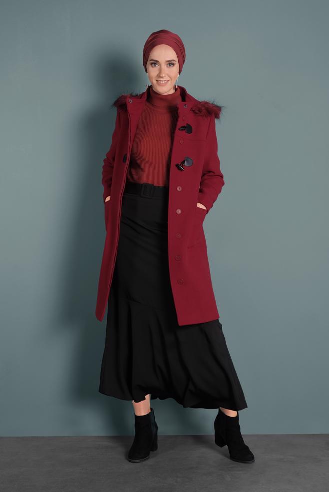 Tesettür giyim  Kırmızının Gücü - ALVİNA