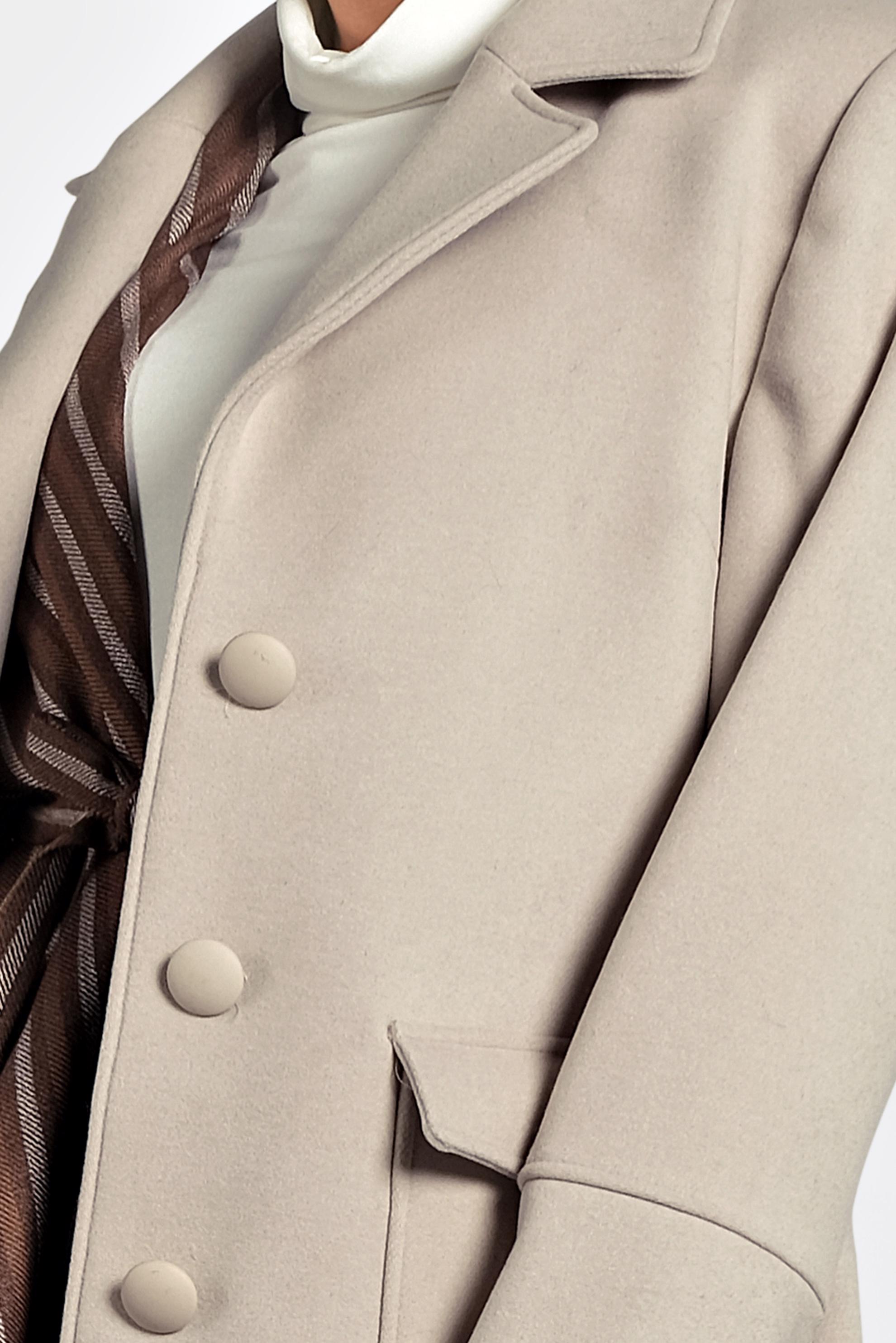 Tesettür giyim BEJ KLASİK KABAN 90024 