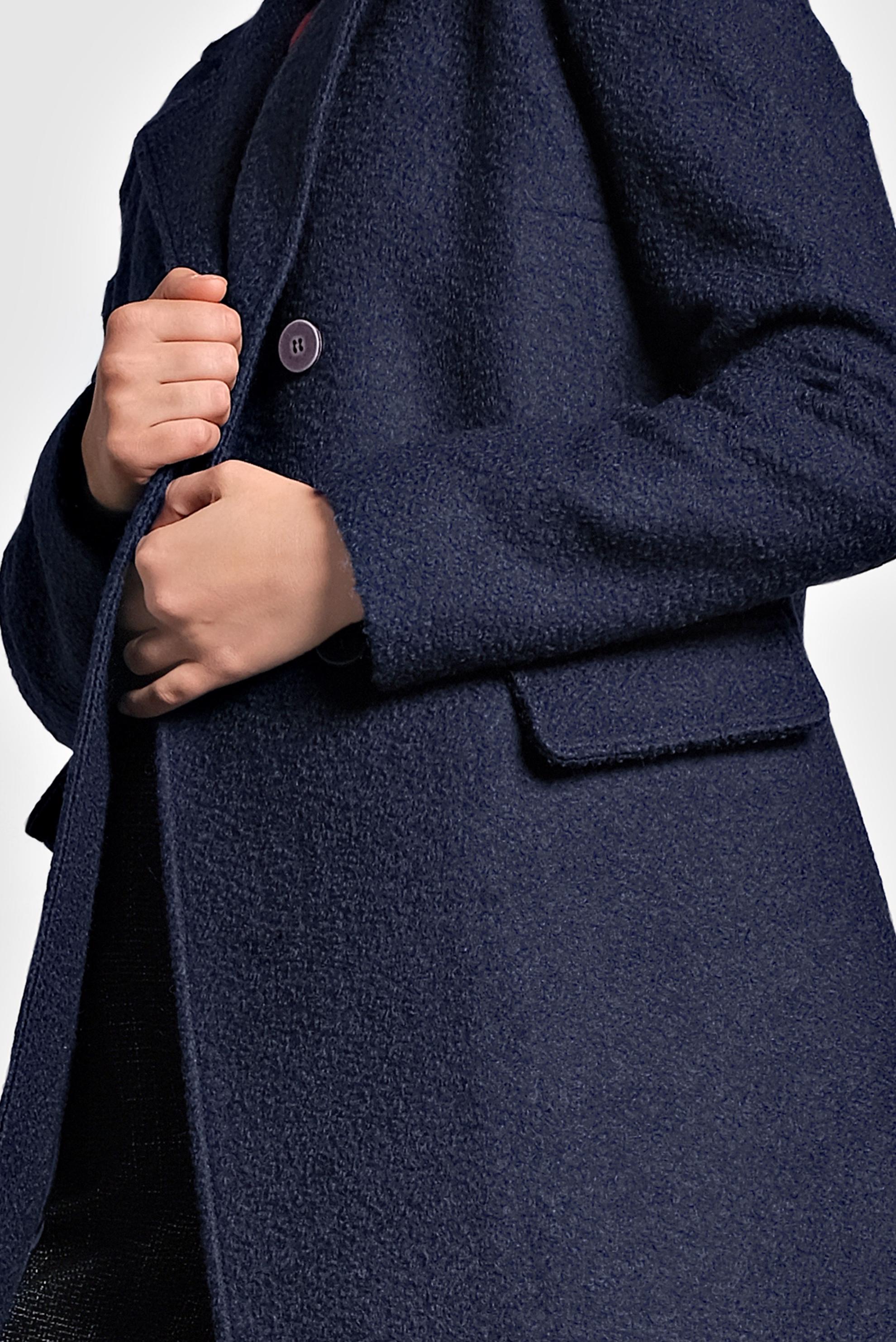 Tesettür giyim LACİVERT DÜĞMELİ KLASİK KABAN 90026 