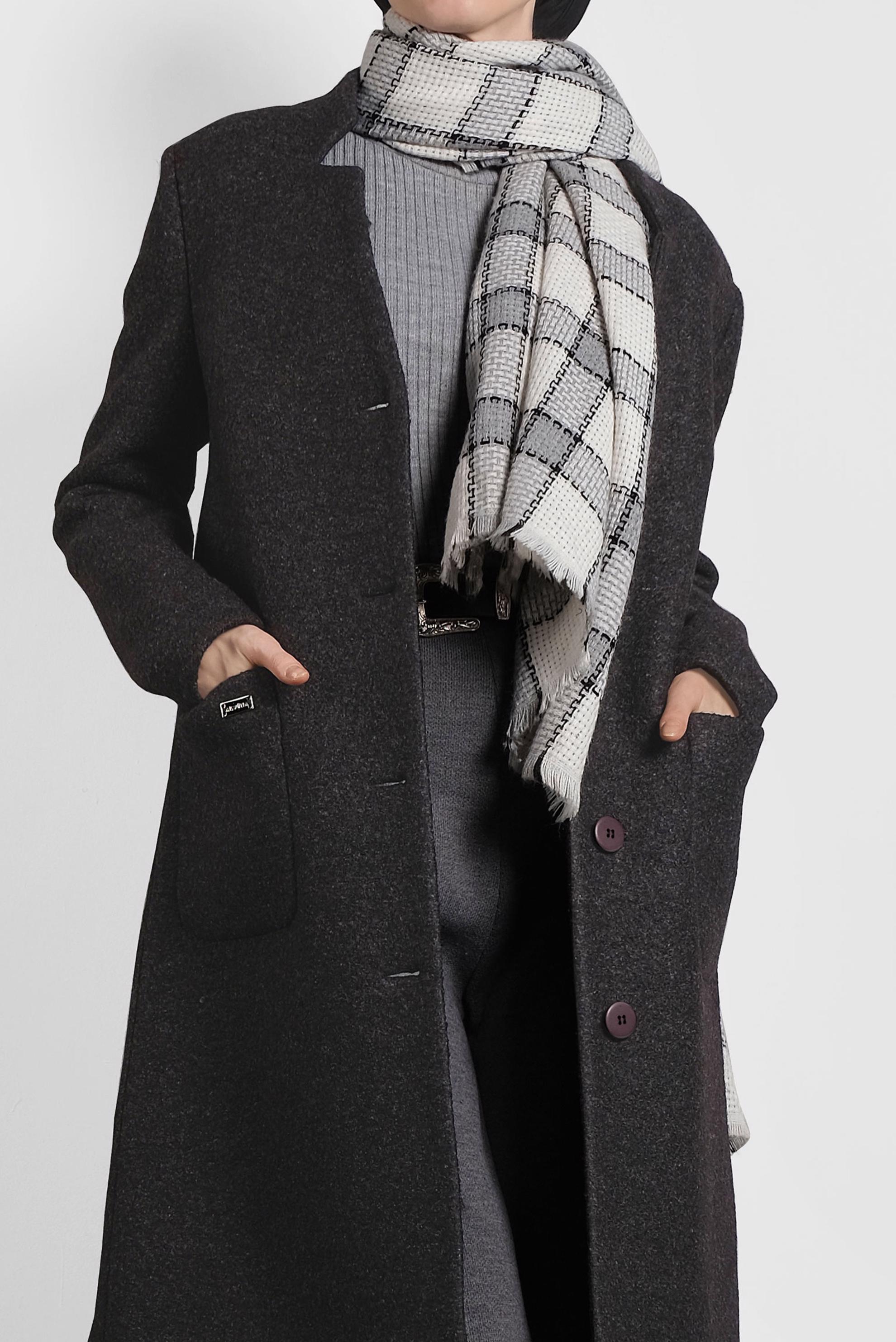 Tesettür giyim GRİ CEP DETAYLI DÜĞMELİ KAŞE KABAN 90035 