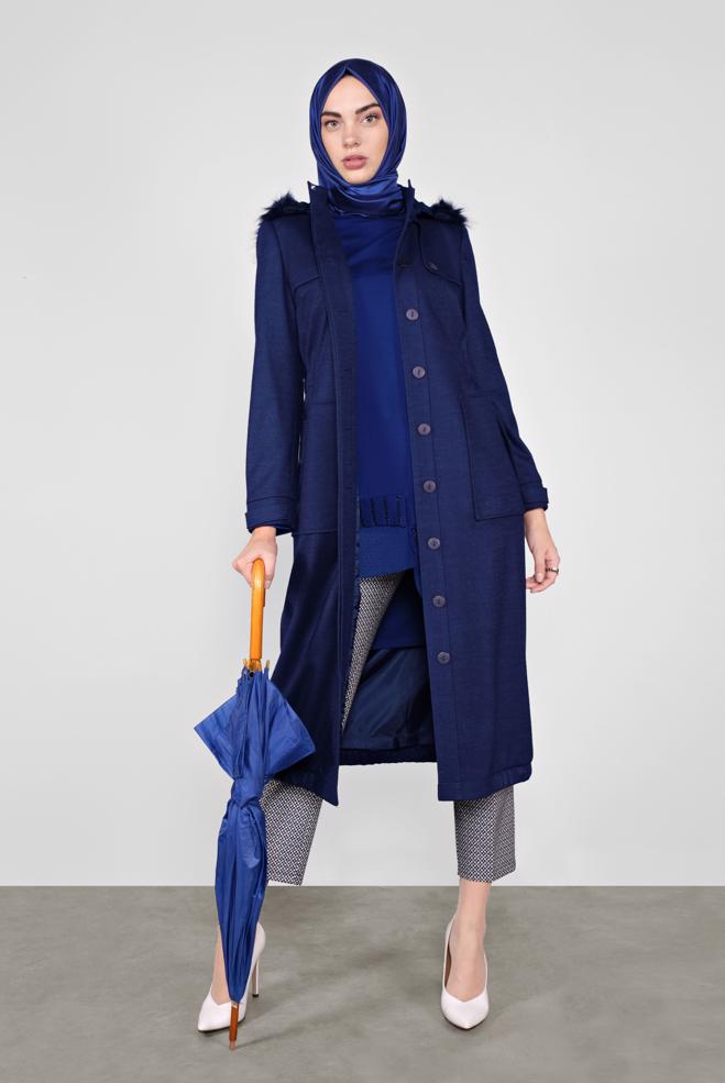 Tesettür giyim  Sonsuz Lacivert - ALVİNA
