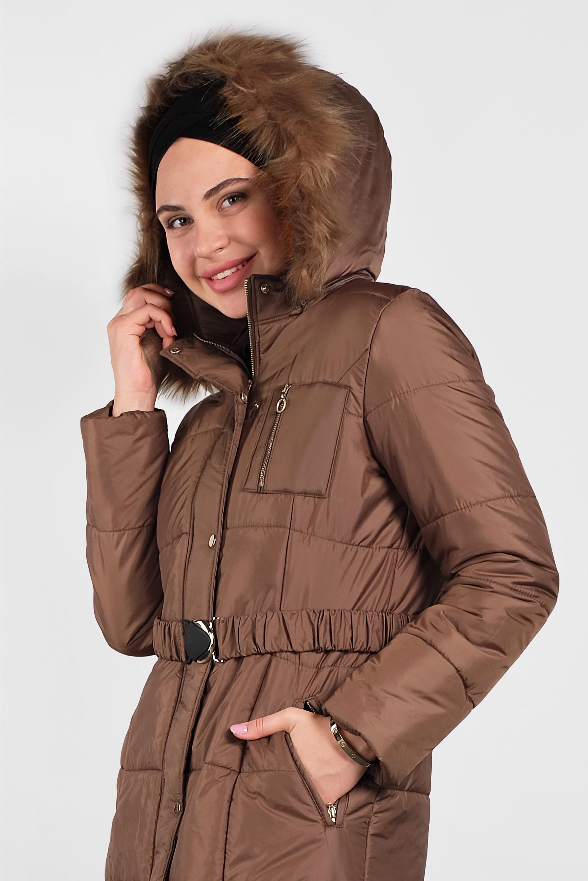 Tesettür giyim TABA YANLARI ÇITÇITLI KAPİTONE KABAN 90056 