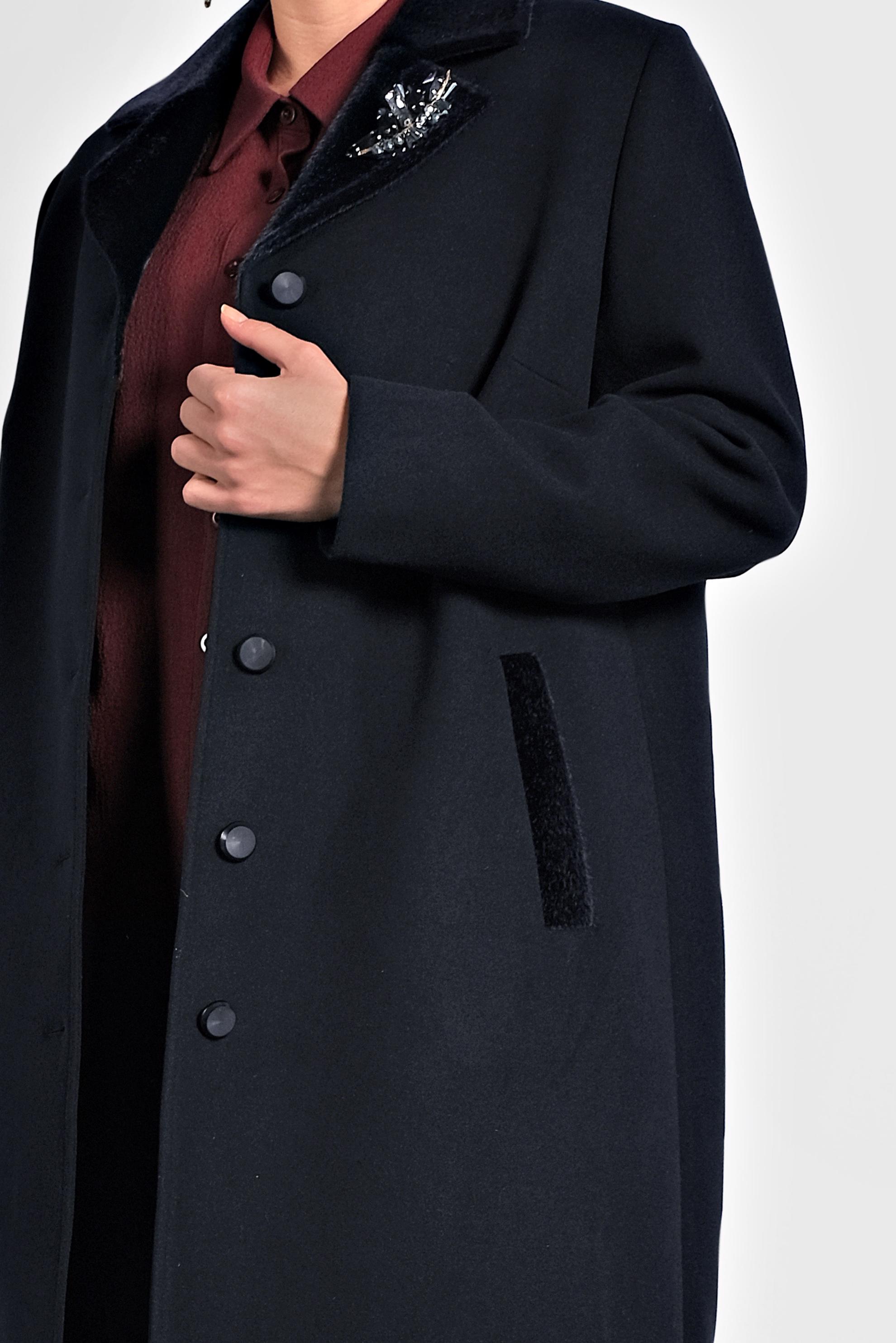 Vêtements hijab BLEU MARINE CABAN EN LAINE 90059 