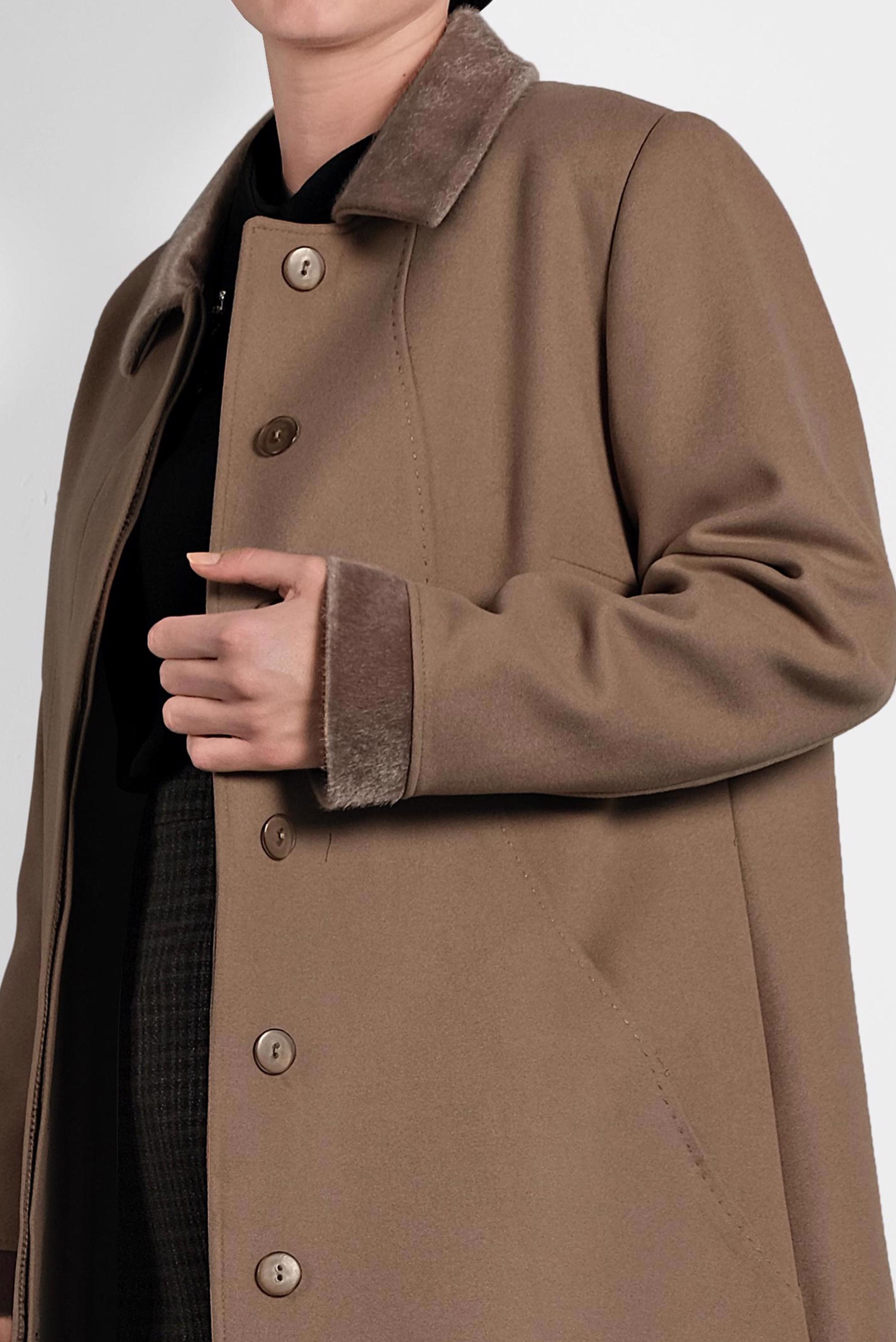 Vêtements hijab BRUN CABAN EN LAINE 90060