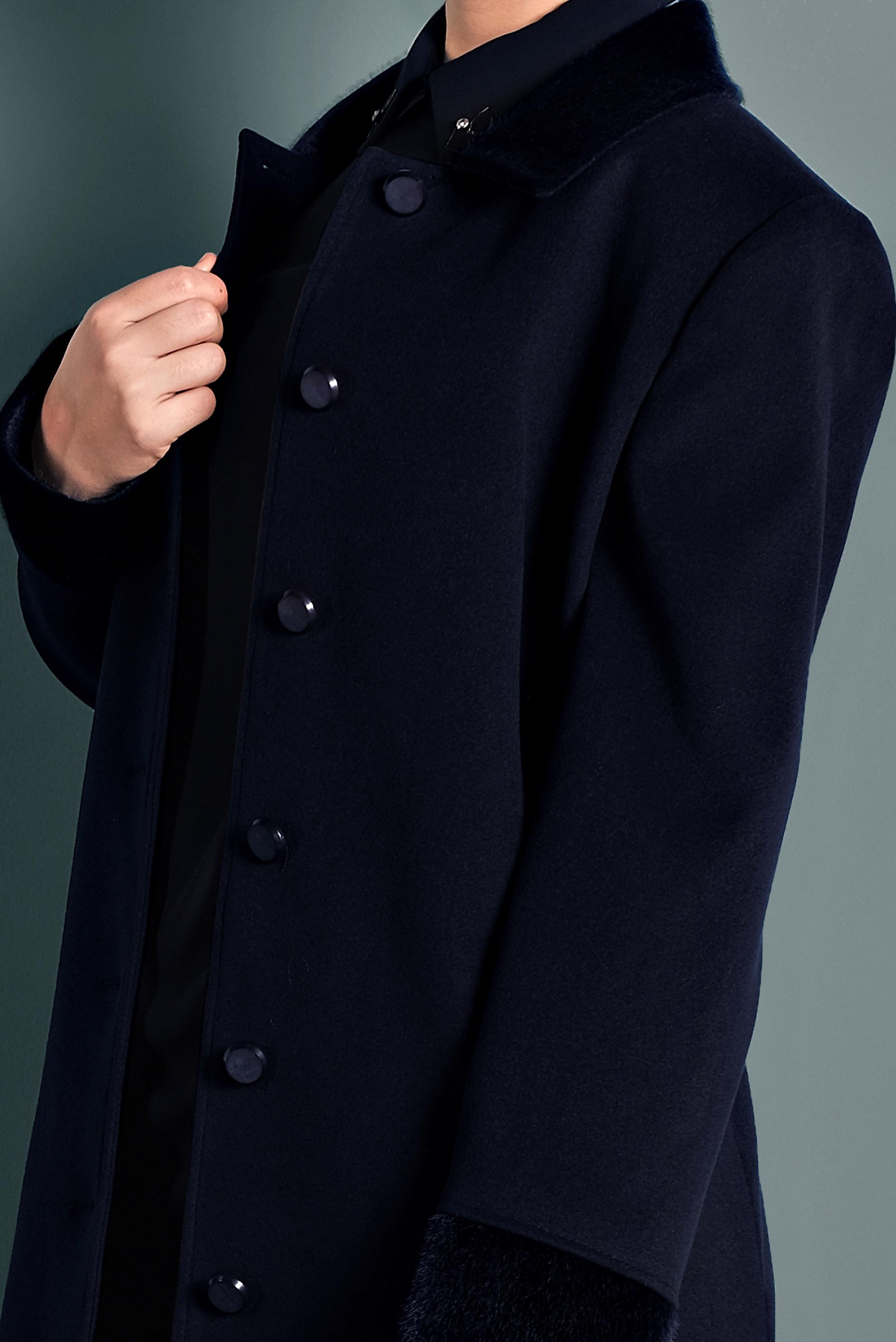 Tesettür giyim LACİVERT KAŞE KABAN 90071 