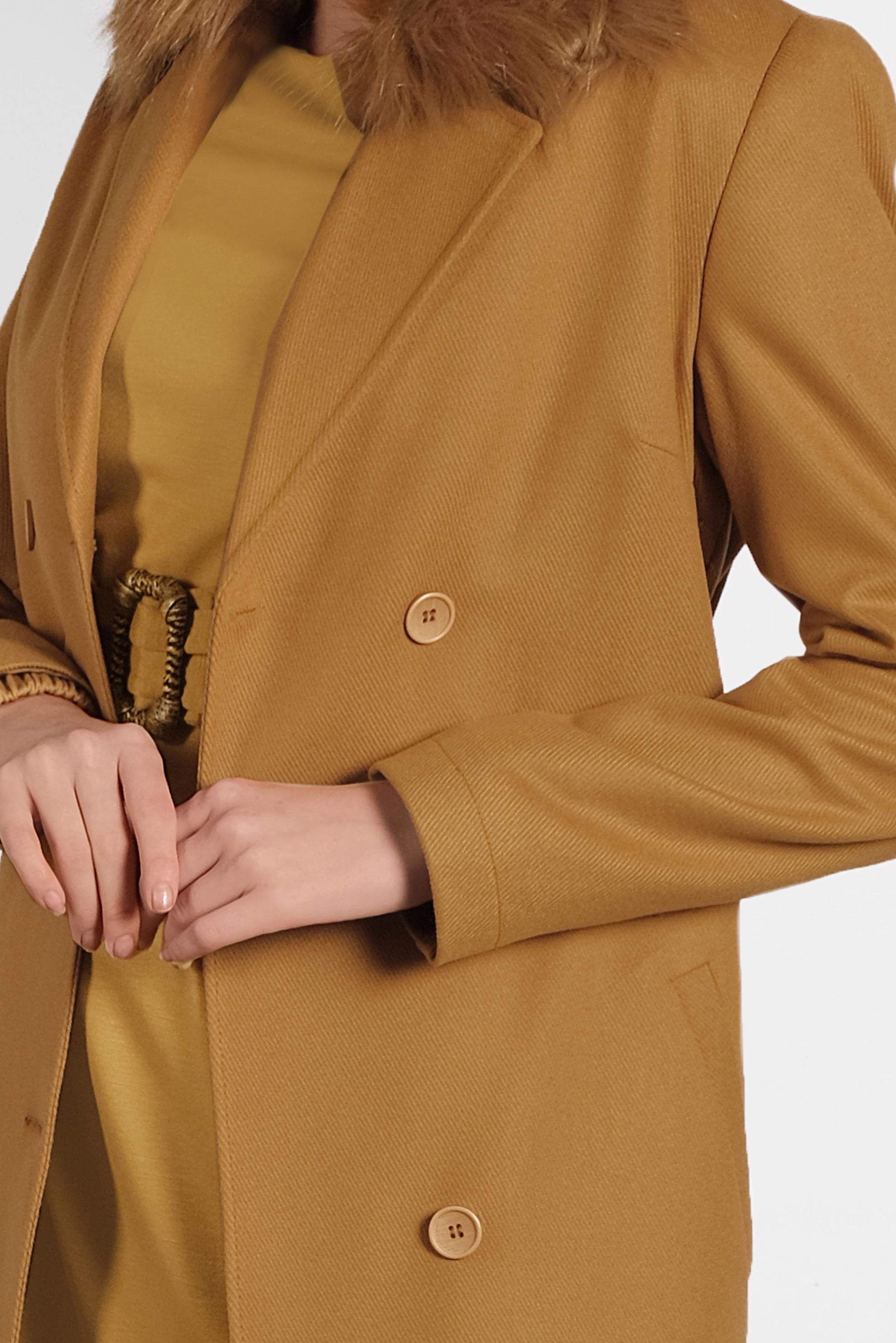 Tesettür giyim SARI KUŞAKLI DÜĞMELİ KABAN 90087 