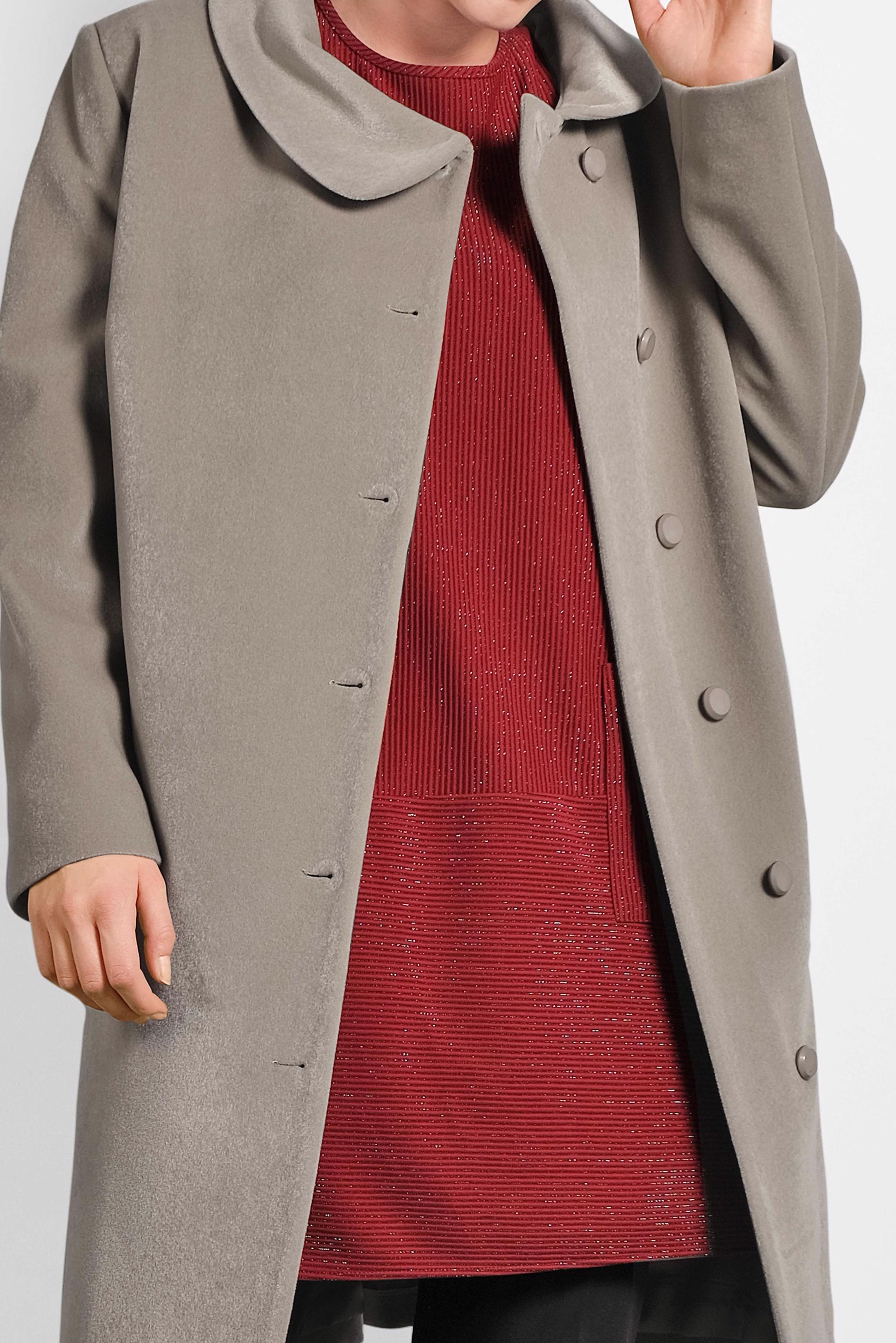 Vêtements hijab BEIGE CABAN À COL CLAUDINE 90088 