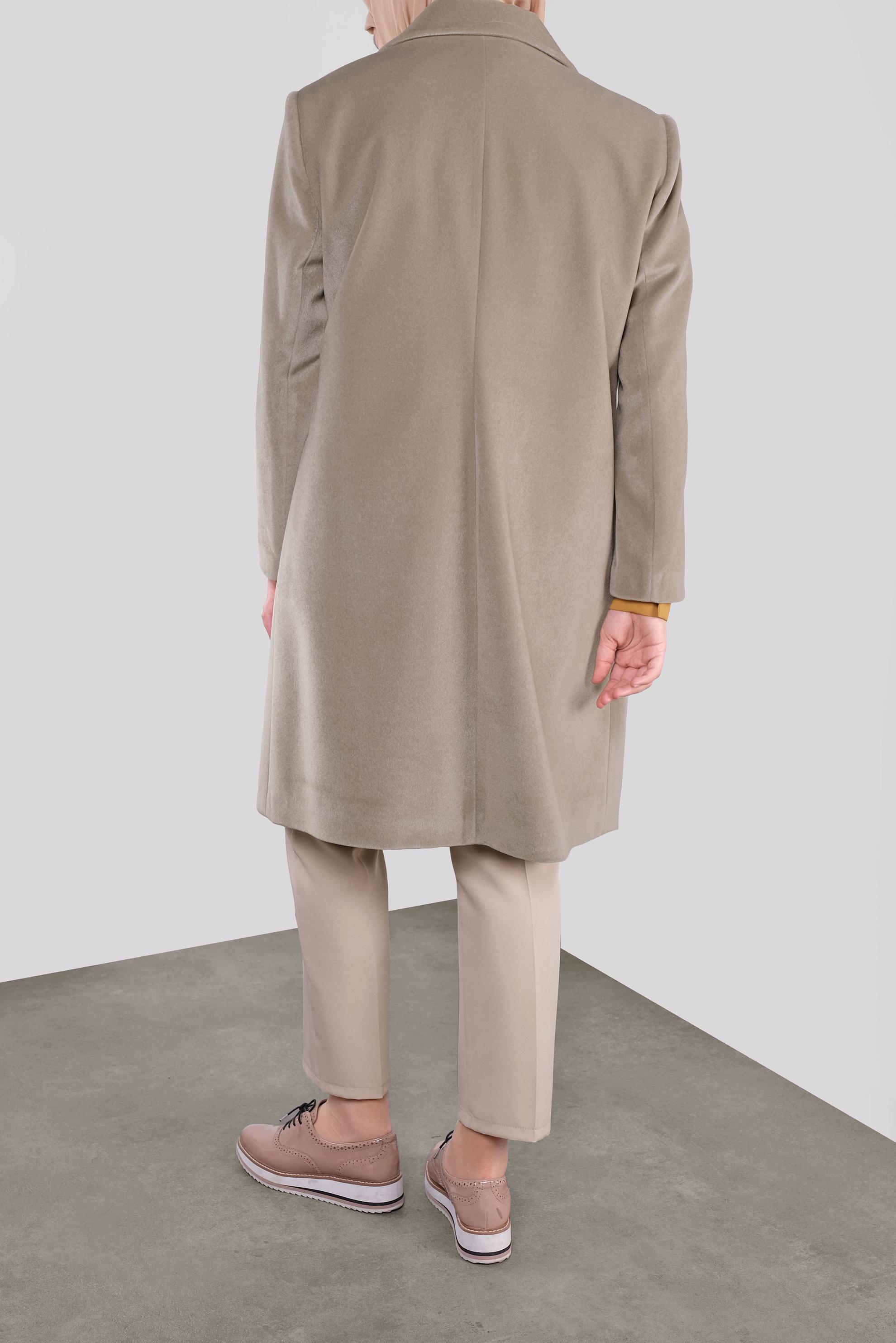 Vêtements hijab BEIGE CABAN AVEC BROCHE 90090 