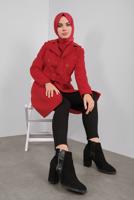 BUTTONED CLASSIC COAT 90136 