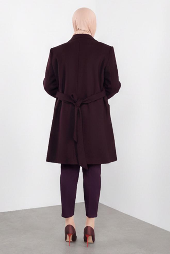 Hijab clothing DAMSON DOUBLE-BREASTED CACHE COAT 90166 - ALVİNA