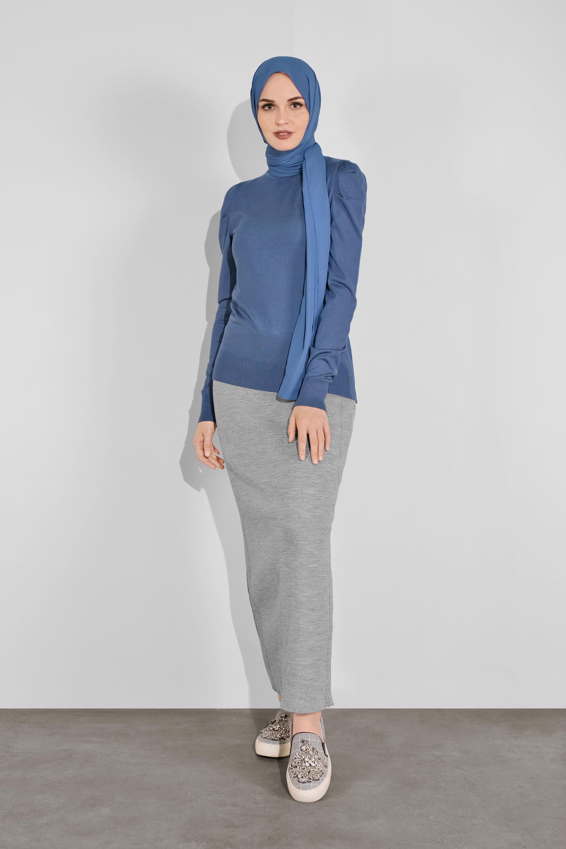 Hijab clothing NAVY BLUE TURTLENECK KNITWEAR 41021