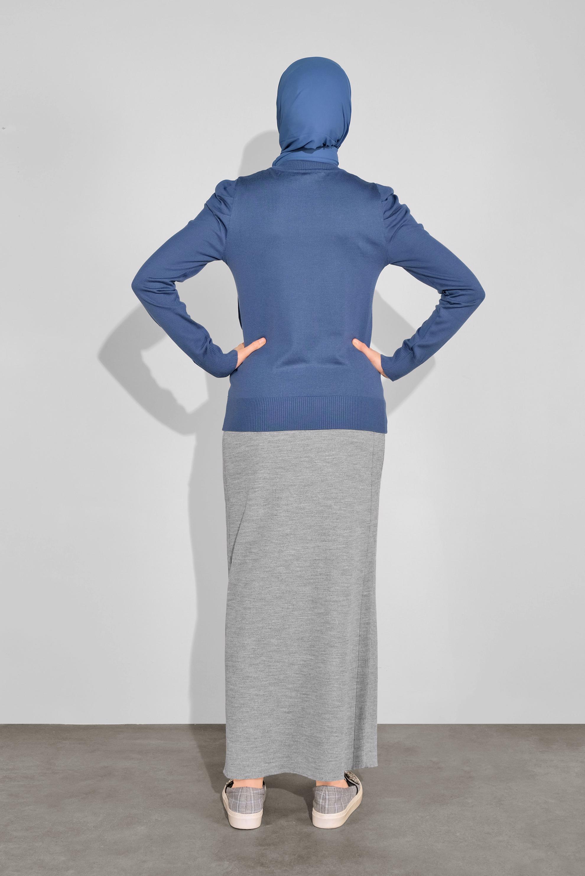 Hijab clothing NAVY BLUE TURTLENECK KNITWEAR 41021