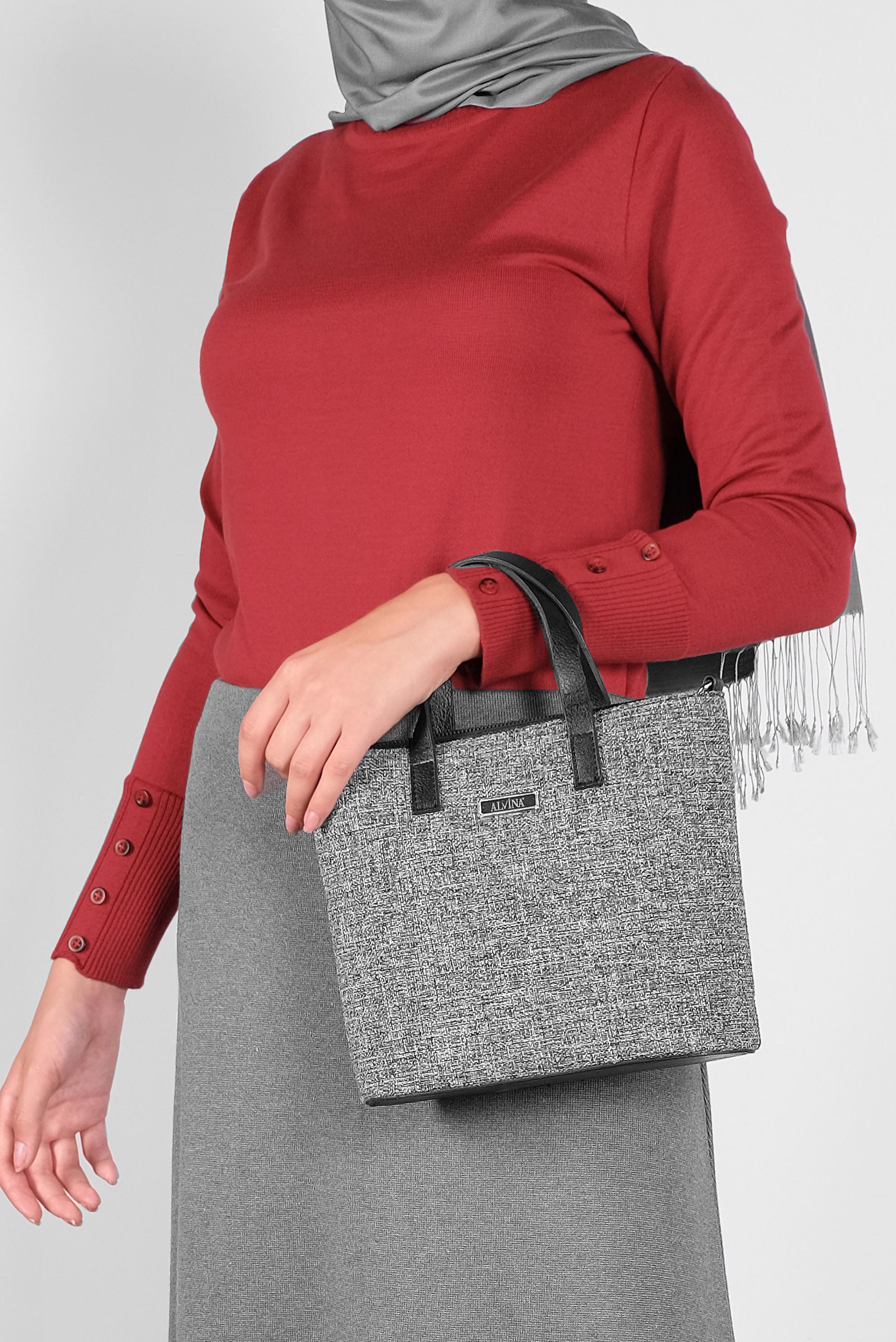 Tesettür giyim KIRMIZI BASİC TRİKO KAZAK 41023 