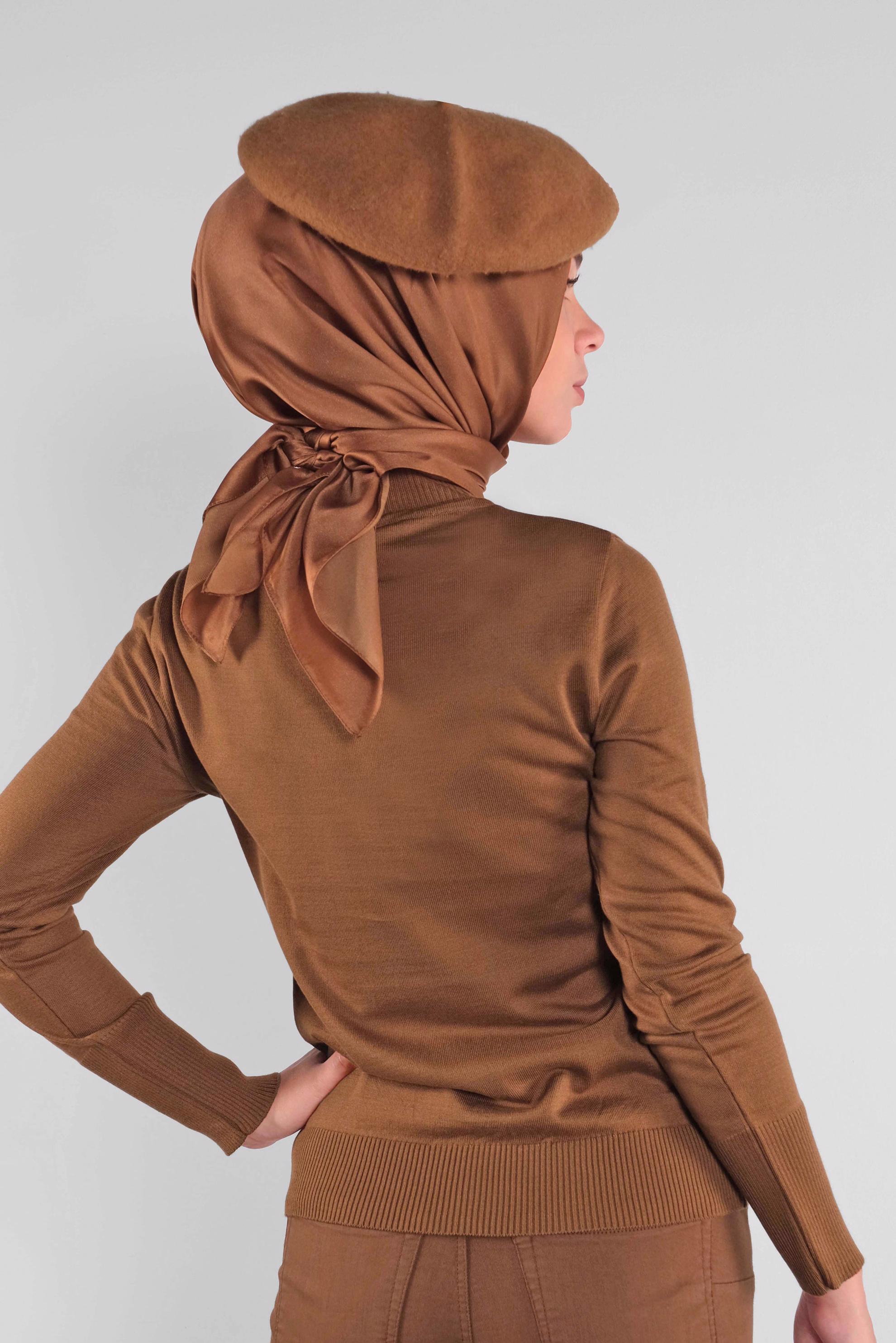 Tesettür giyim TABA BASİC TRİKO KAZAK 41023 