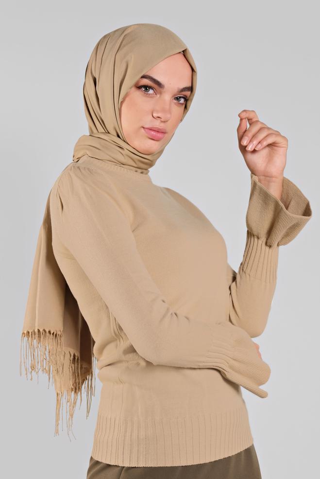 Vêtements hijab  PULL EN MAILLE 41088  - ALVİNA