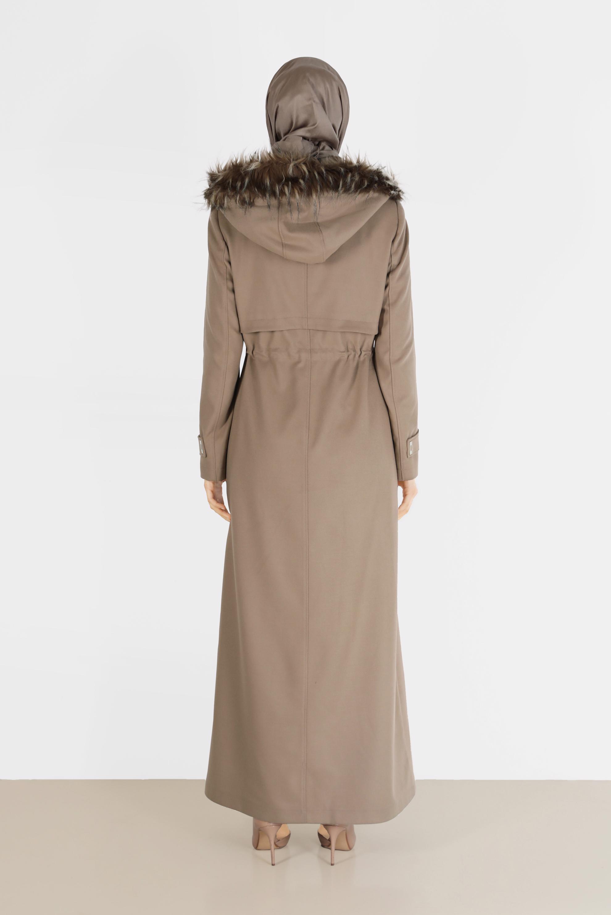 Tesettür giyim BEJ 90027 PATRİCK MANTO 38/46 TEK42