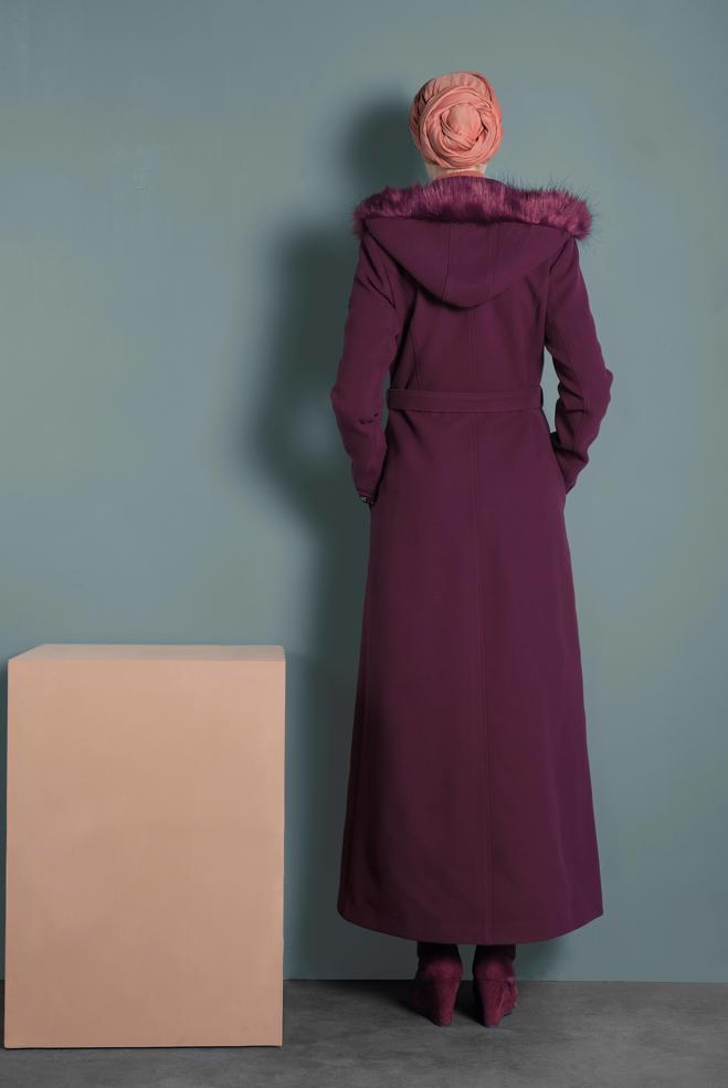 Hijab clothing DAMSON BELTED WALKER COAT 90040  - ALVİNA