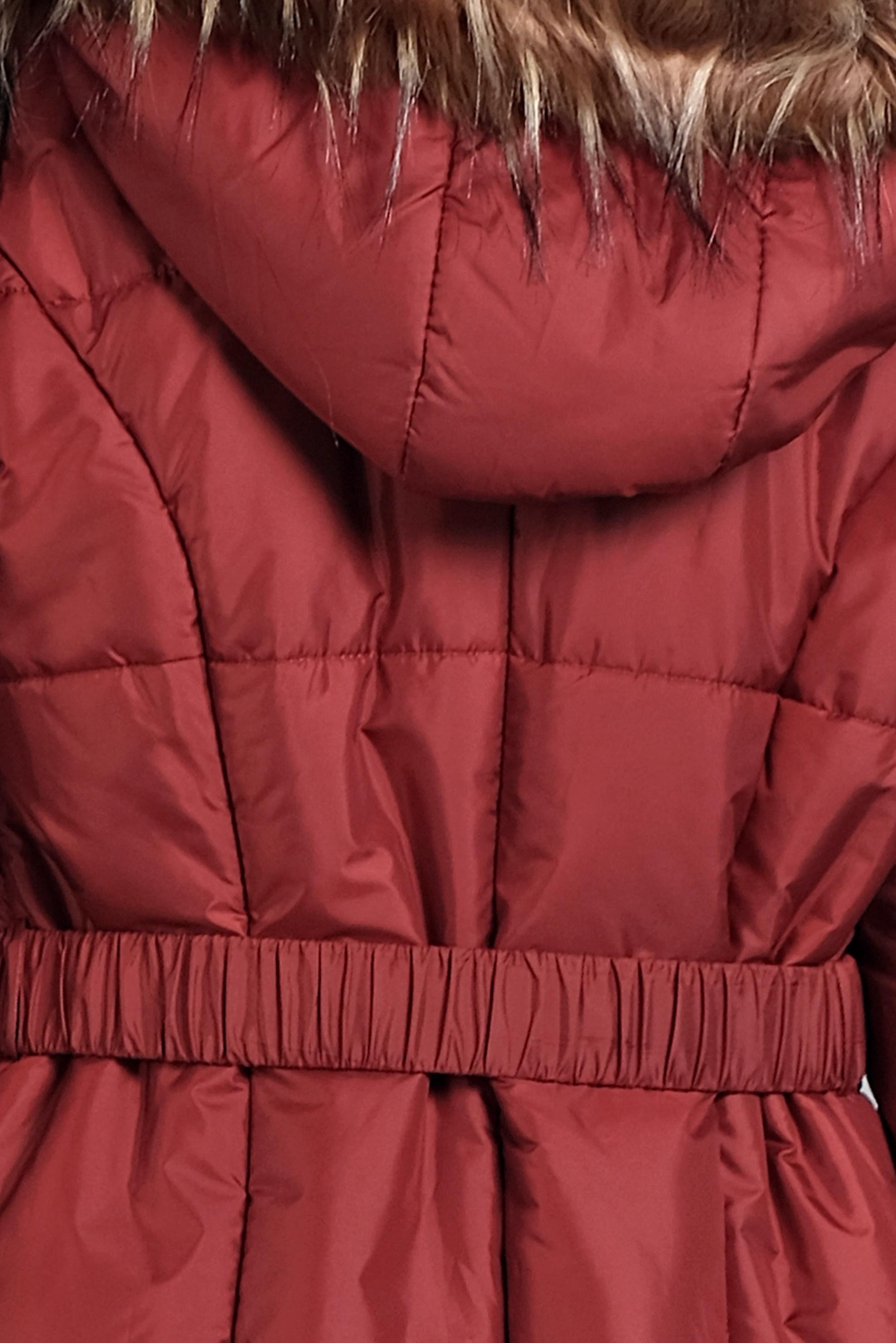 Tesettür giyim TURUNCU FERMUARLI ŞİŞME KABAN 90057