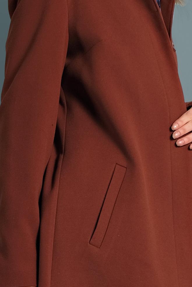 Vêtements hijab ORANGE MANTEAU À BOUTONNÉ 90062  - ALVİNA