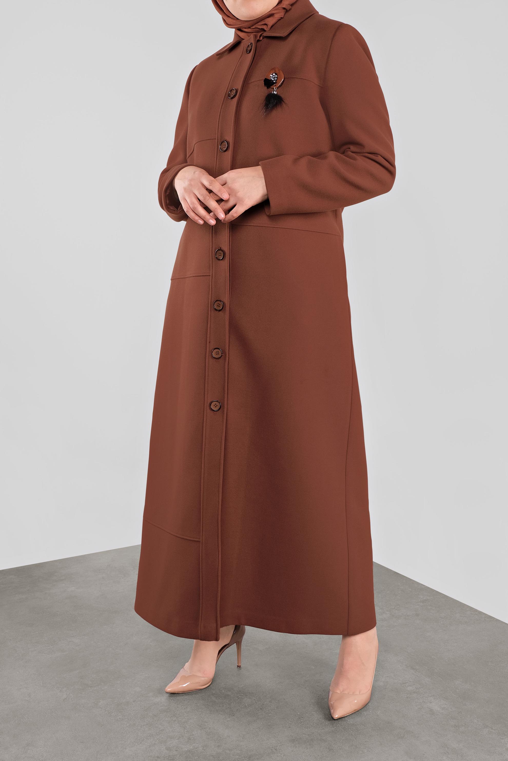 Vêtements hijab ORANGE 90126 ALİCİA MANTO 44/48 TEK46