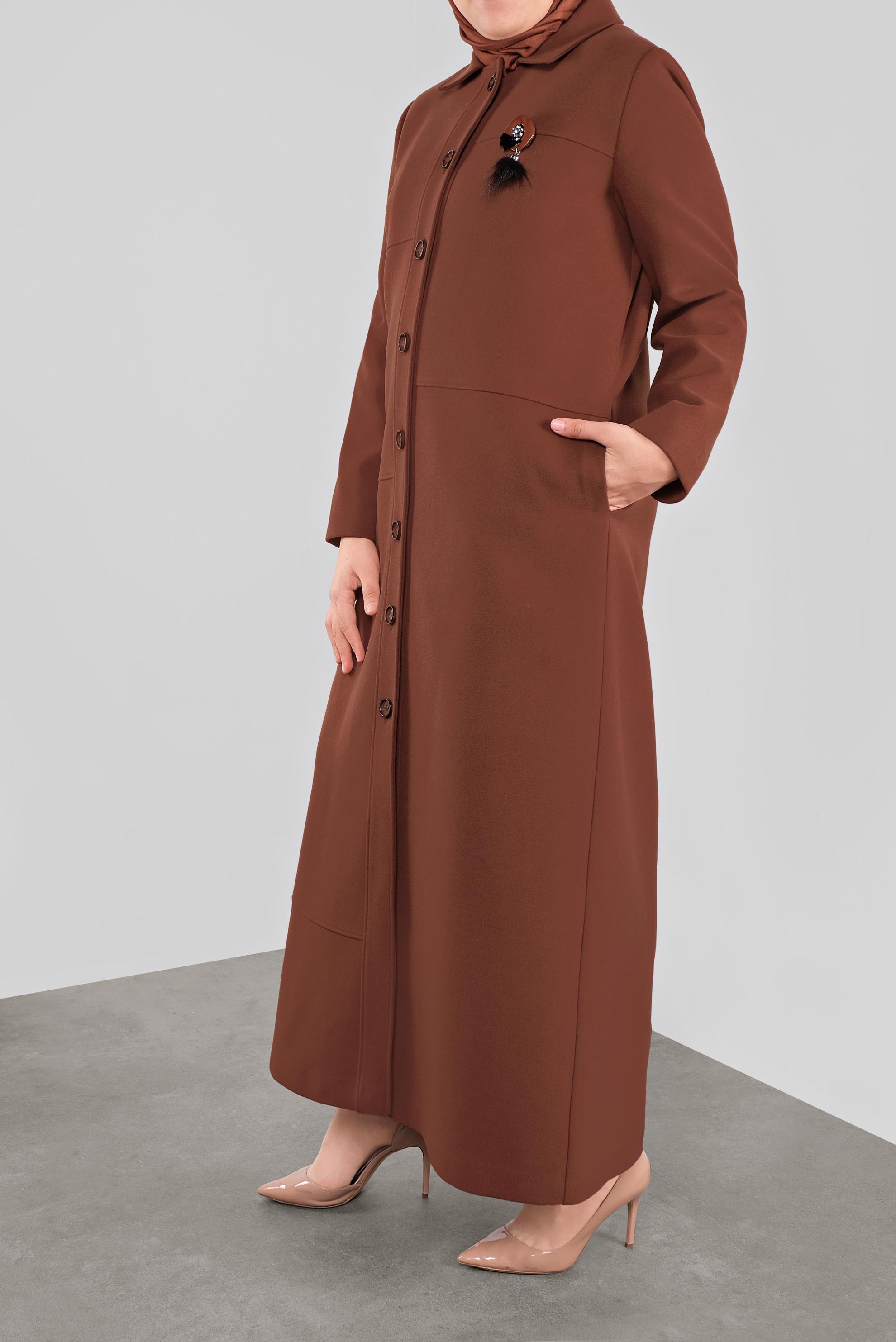 Vêtements hijab ORANGE 90126 ALİCİA MANTO 44/48 TEK46