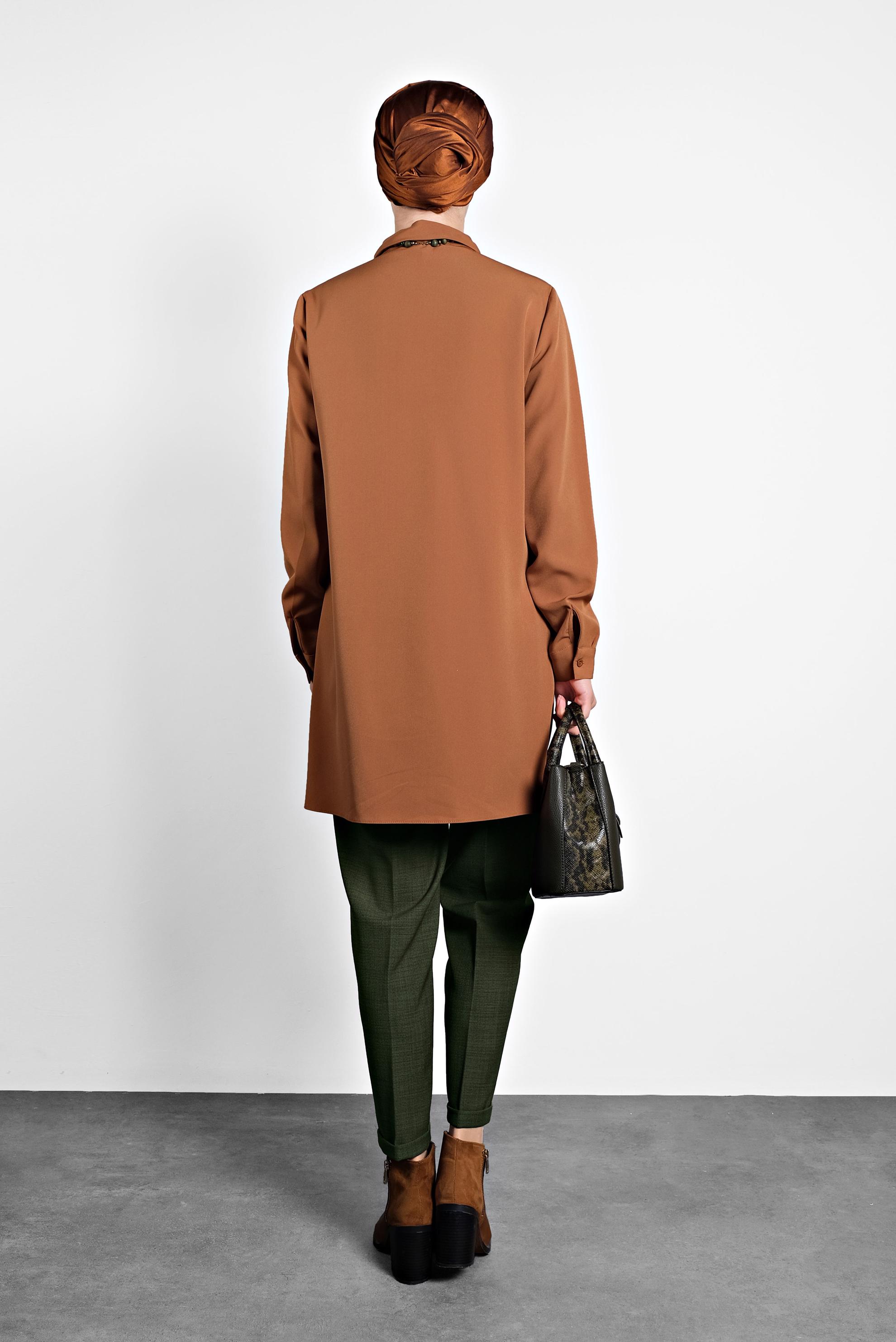 Hijab clothing KHAKI CARROT PANTS 70002