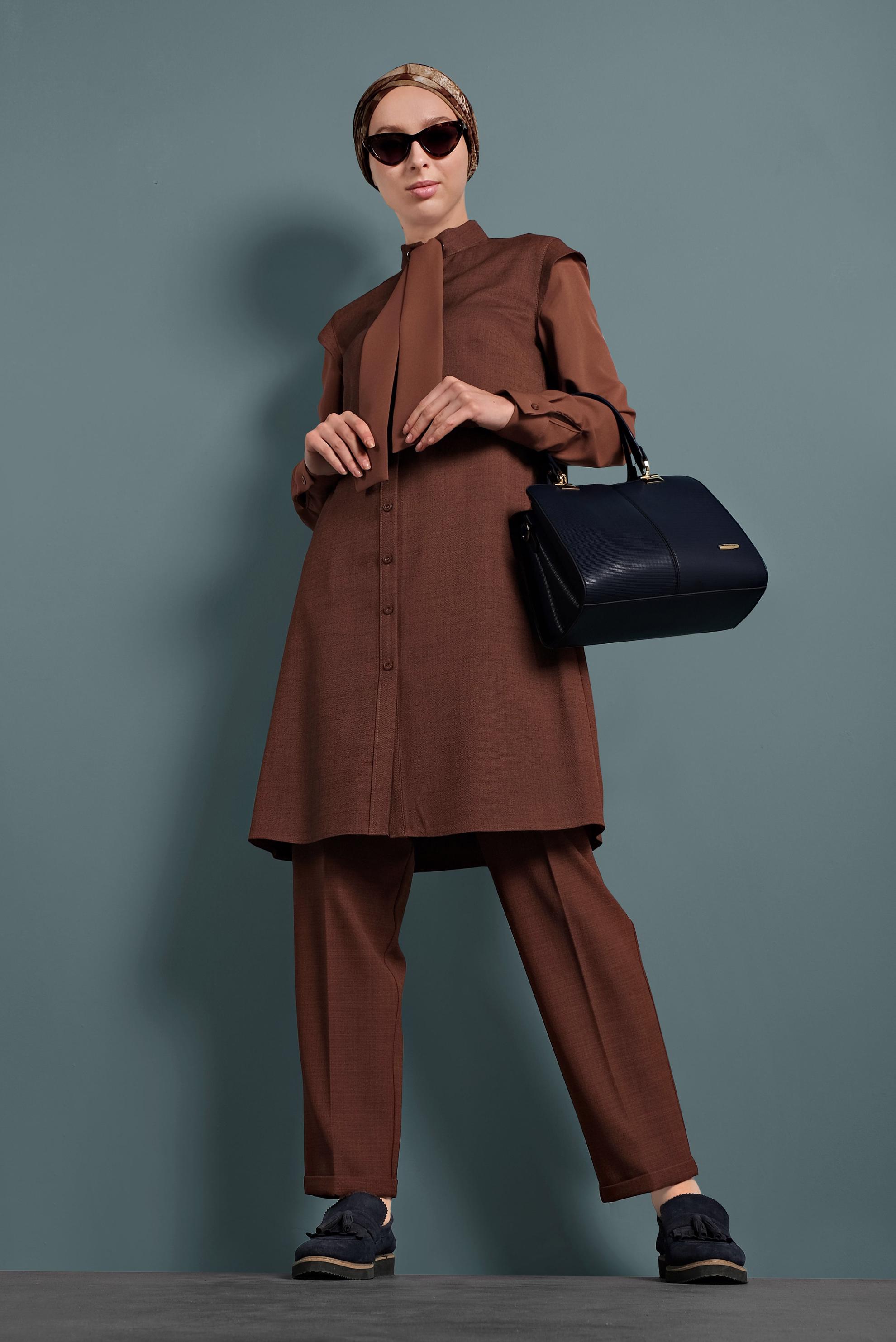 Tesettür giyim TURUNCU HAVUÇ PANTOLON 70002 