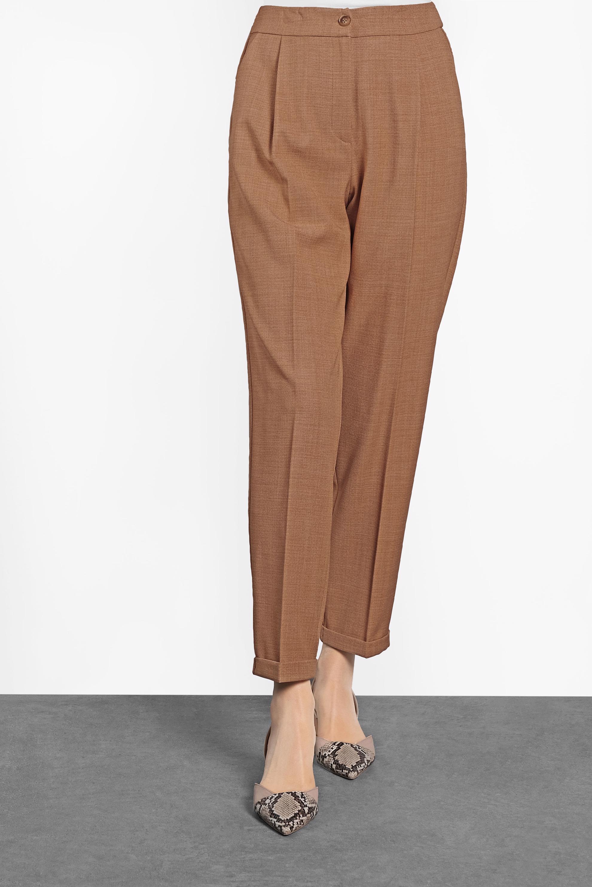 Tesettür giyim KAHVE HAVUÇ PANTOLON 70002 