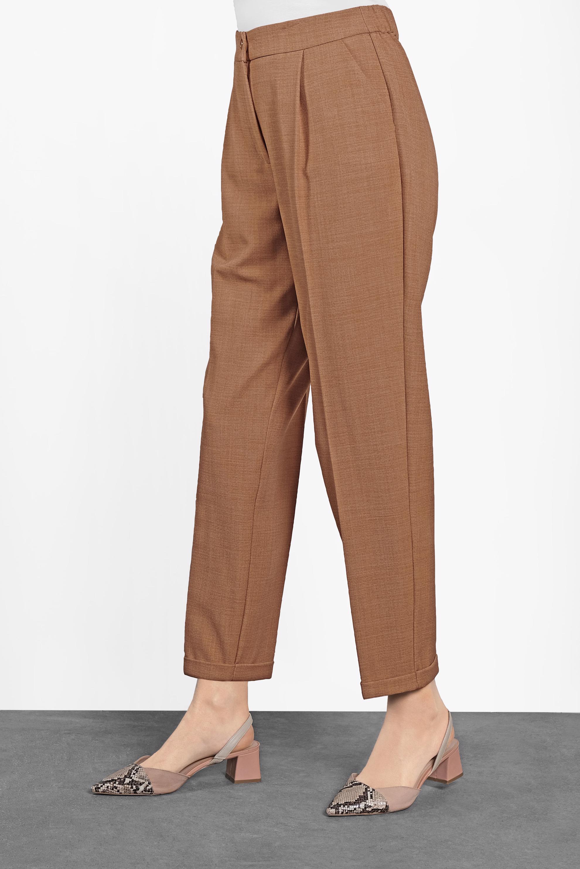 Tesettür giyim KAHVE HAVUÇ PANTOLON 70002 