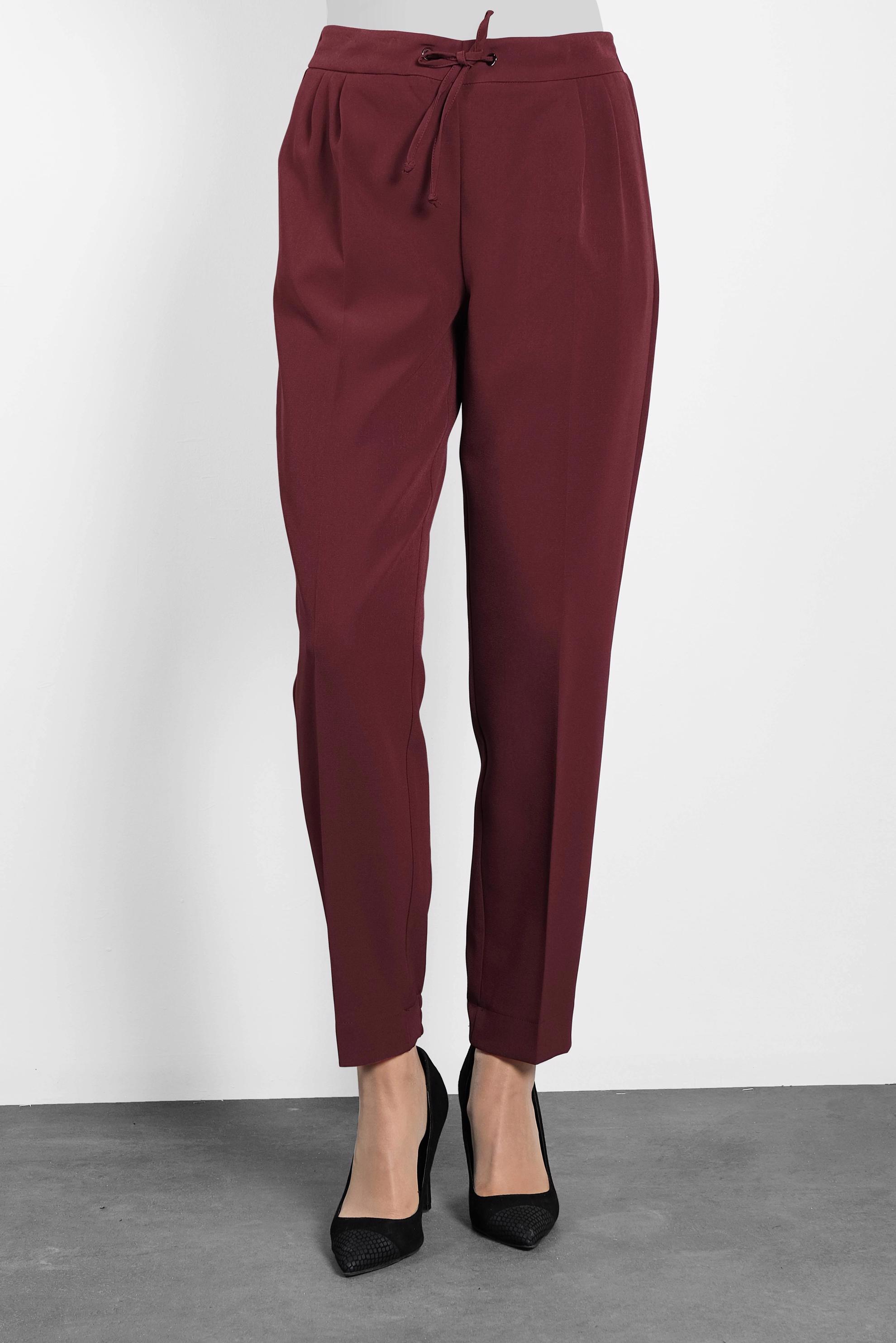 Tesettür giyim BORDO HAVUÇ PANTOLON 70003 