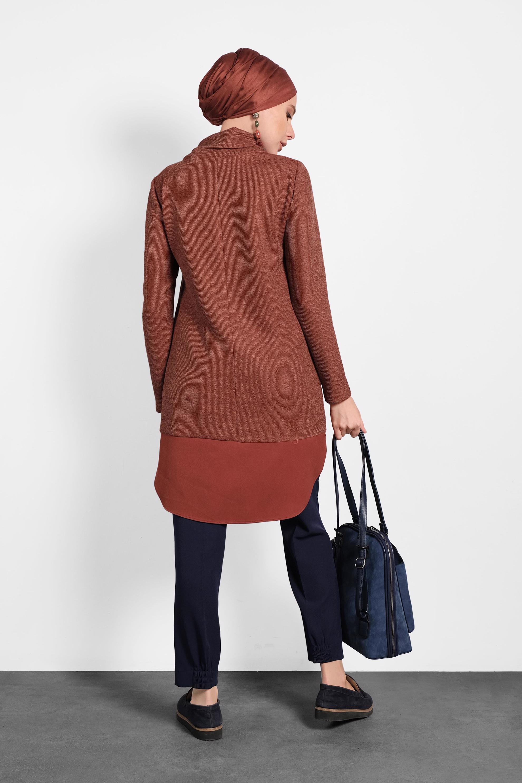 Tesettür giyim LACİVERT HAVUÇ PANTOLON 70003 