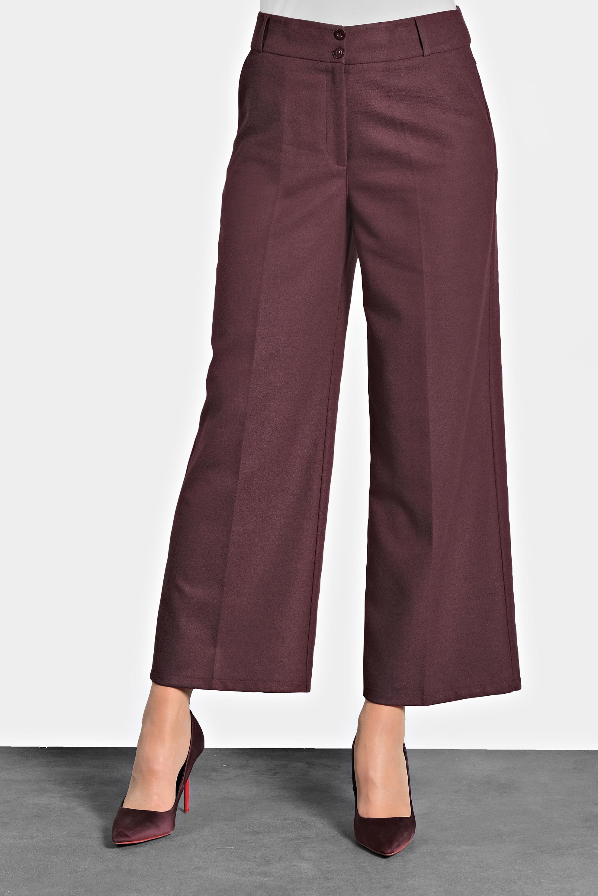 Tesettür giyim MÜRDÜM ORTA YÜKSEK BEL DÜĞMELİ PANTOLON 70005 