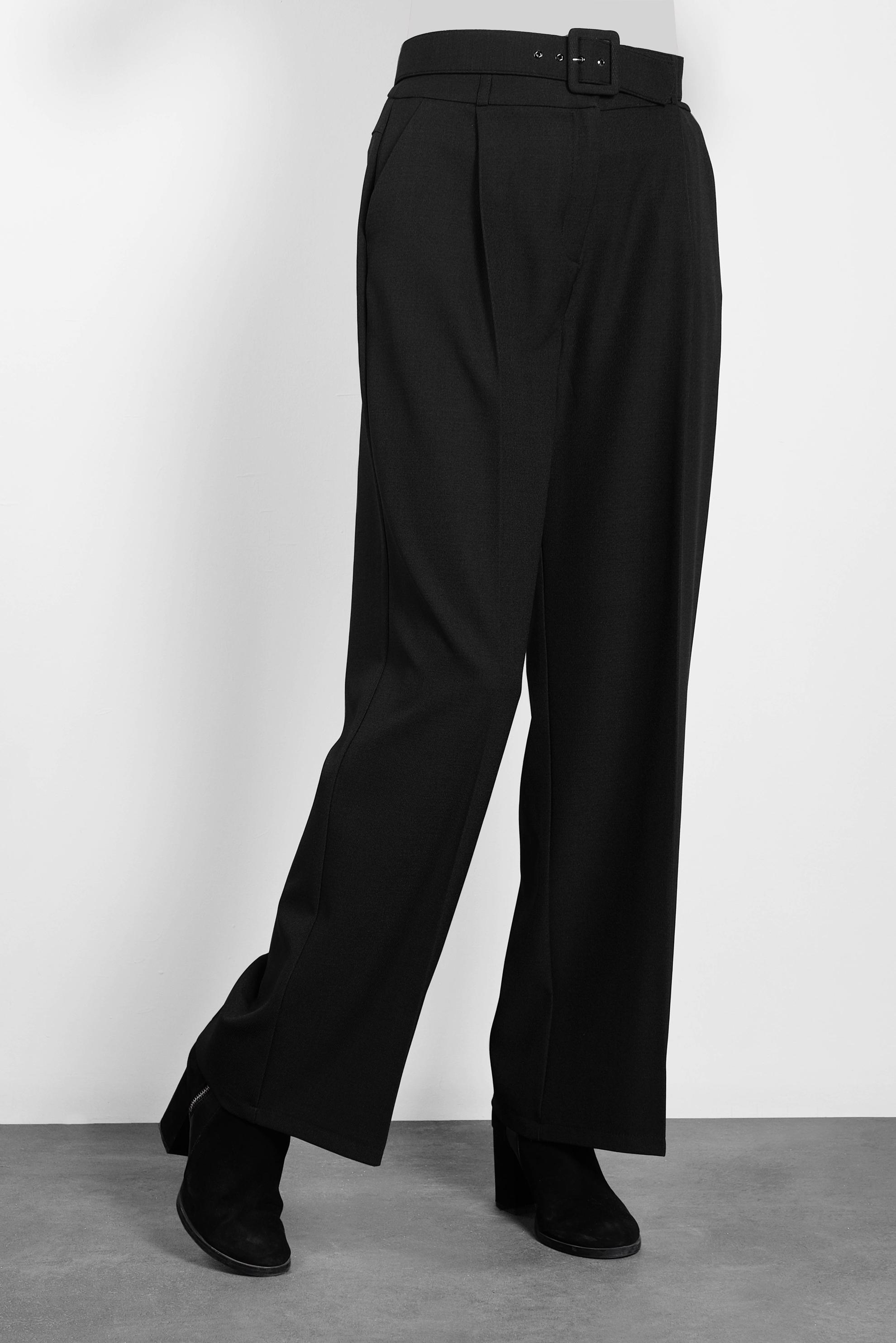 Tesettür giyim SİYAH BOL PAÇA PANTOLON 70006 