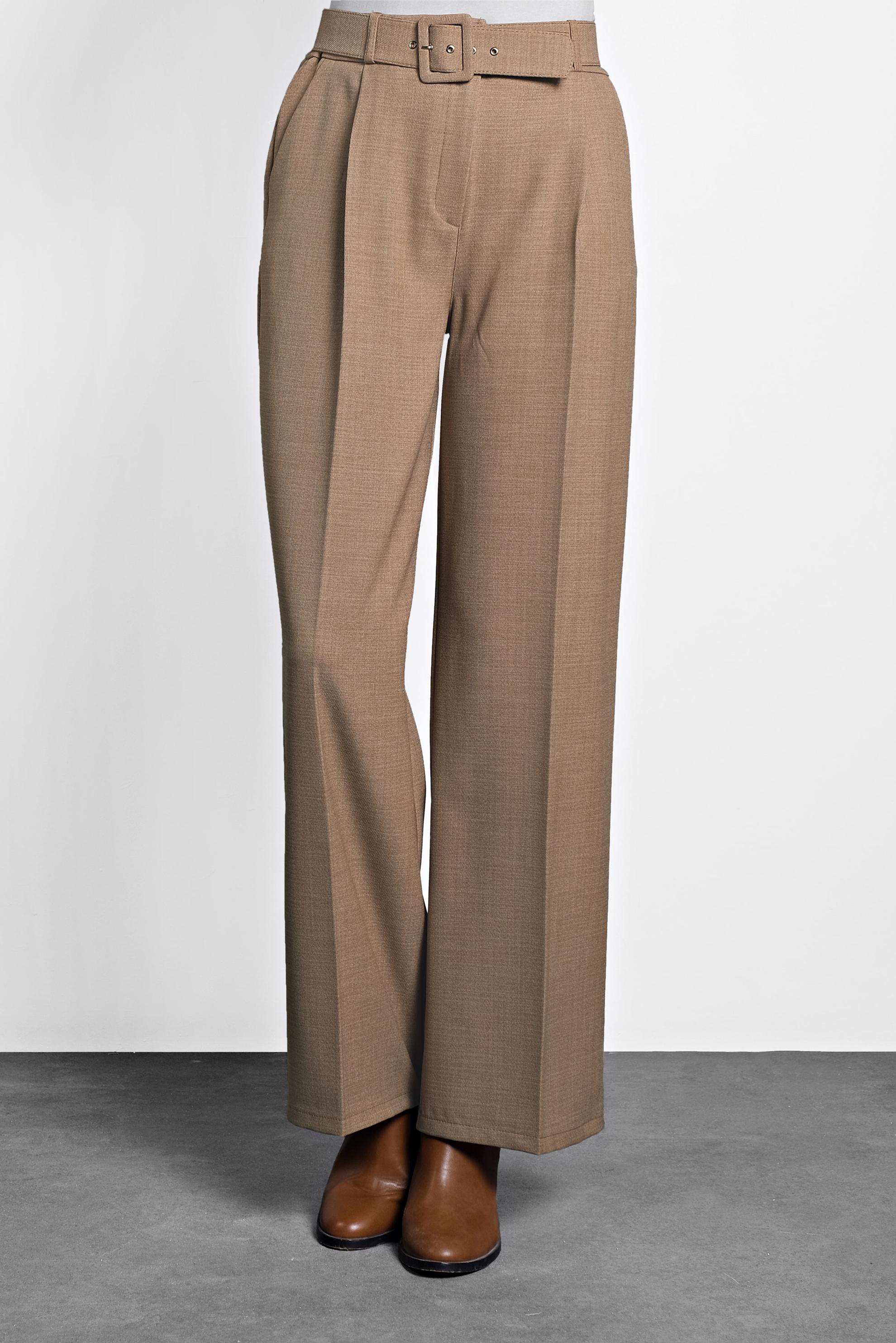 Tesettür giyim KAHVE BOL PAÇA PANTOLON 70006 