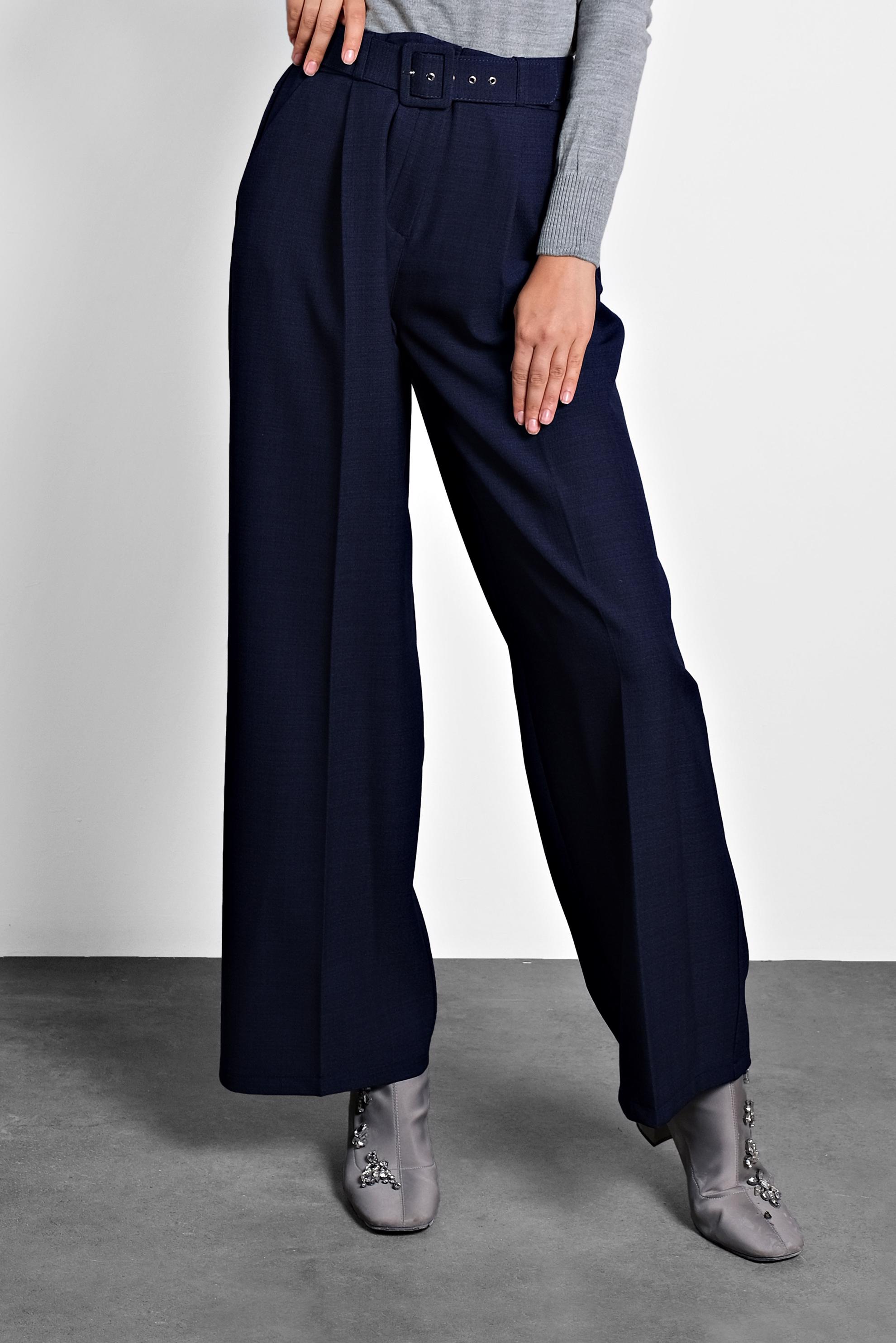 Tesettür giyim LACİVERT BOL PAÇA PANTOLON 70006 