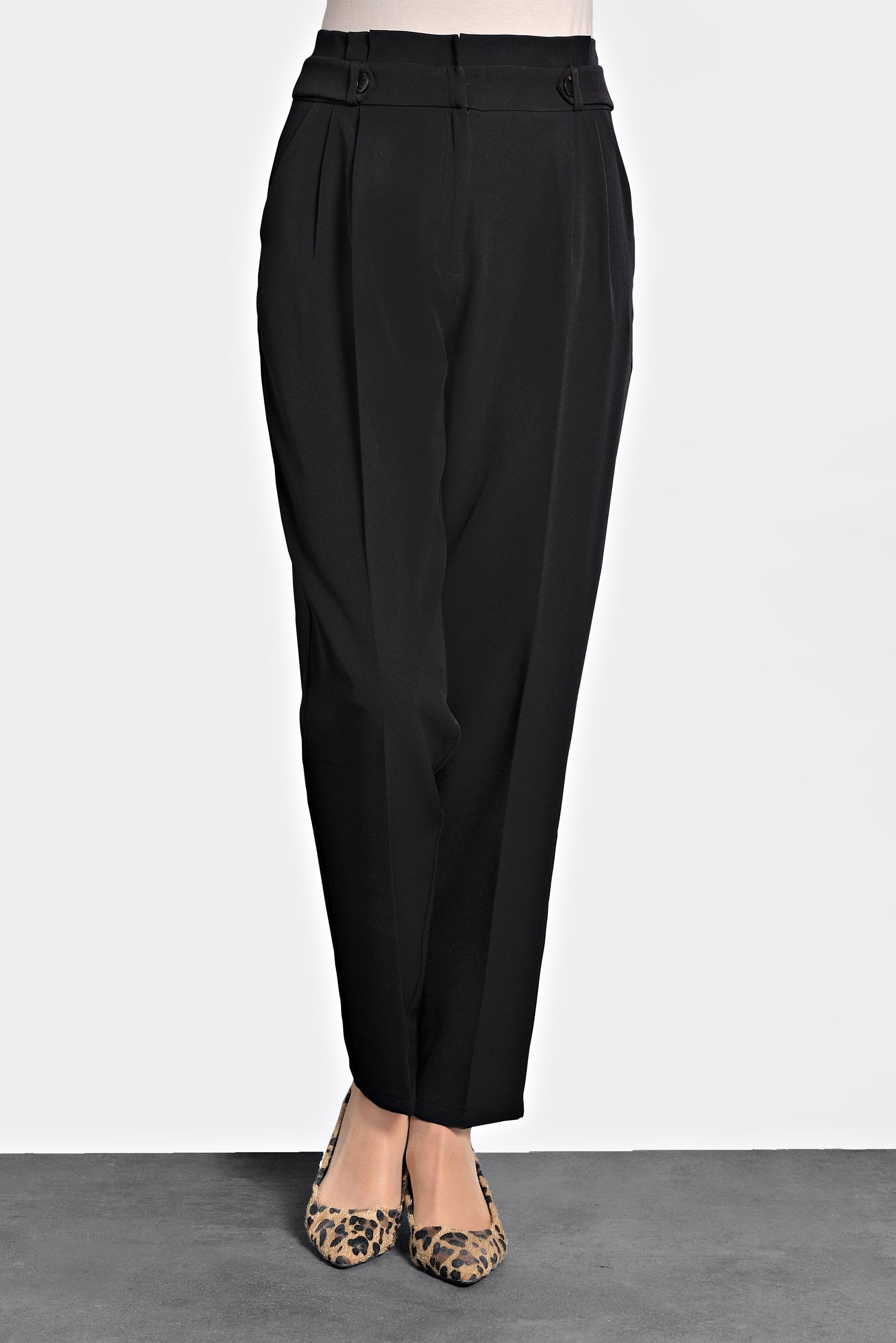 Tesettür giyim SİYAH YÜKSEK BEL PANTOLON 70007 