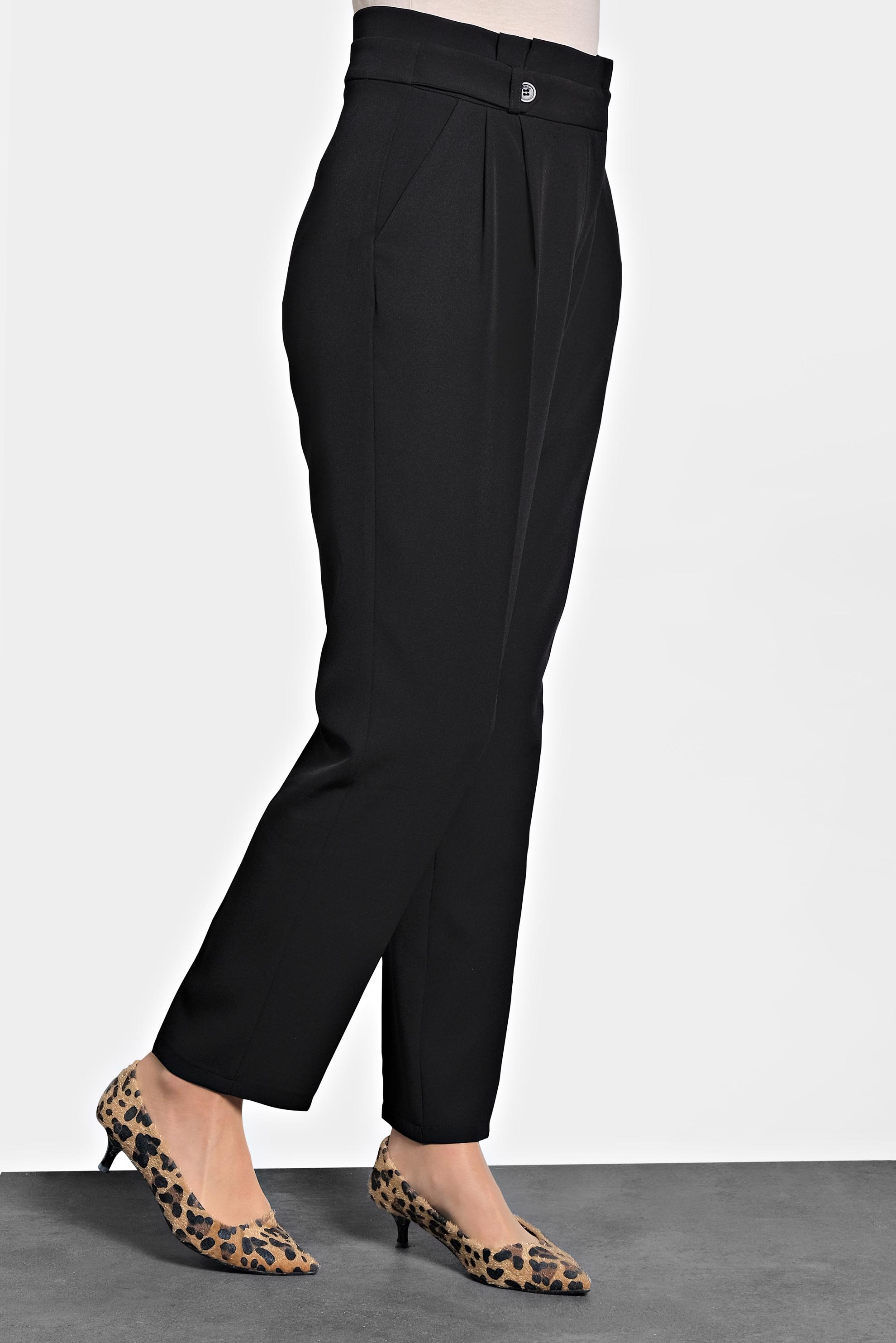 Tesettür giyim SİYAH YÜKSEK BEL PANTOLON 70007 