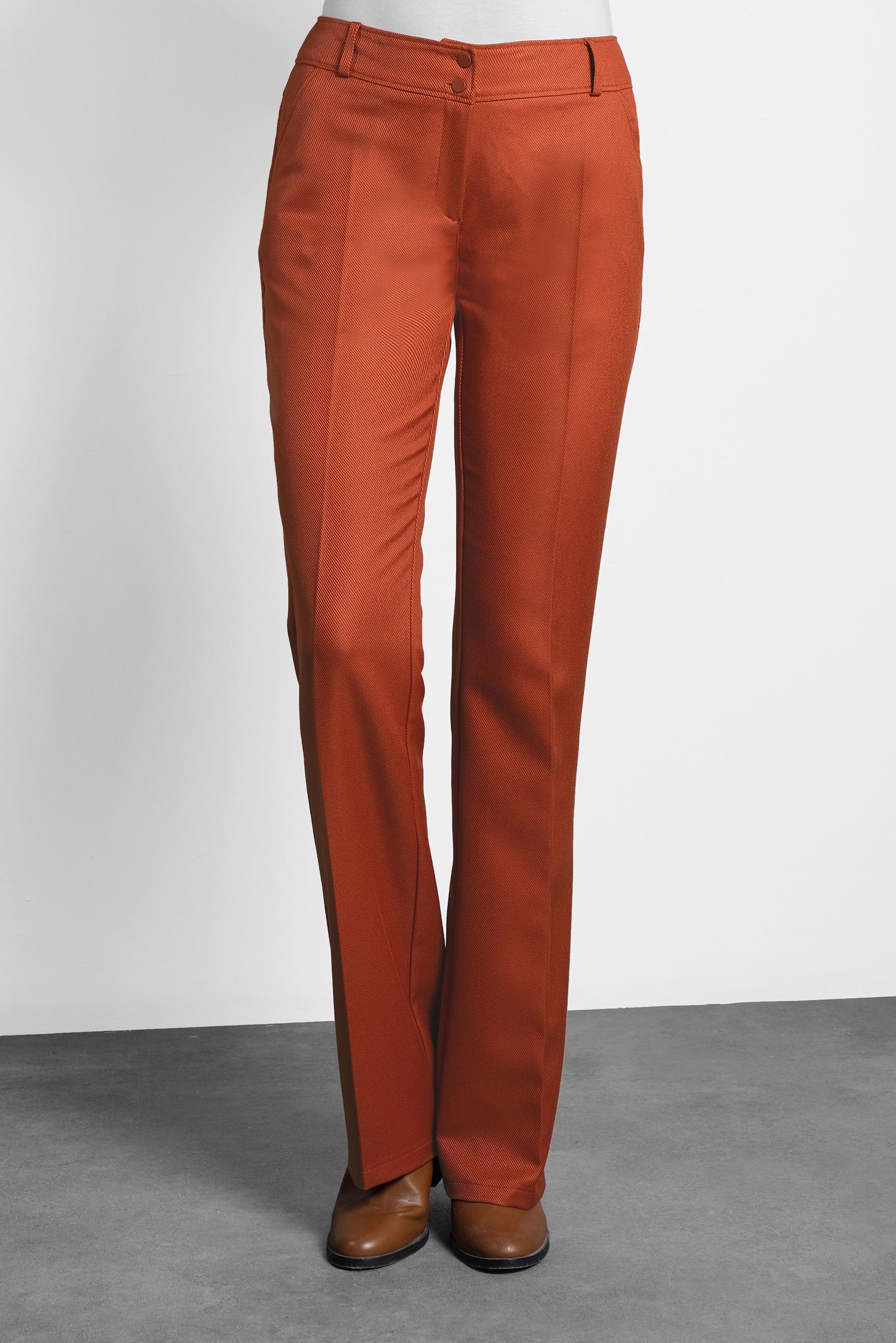 Tesettür giyim TURUNCU BORU PAÇA PANTOLON 70014 