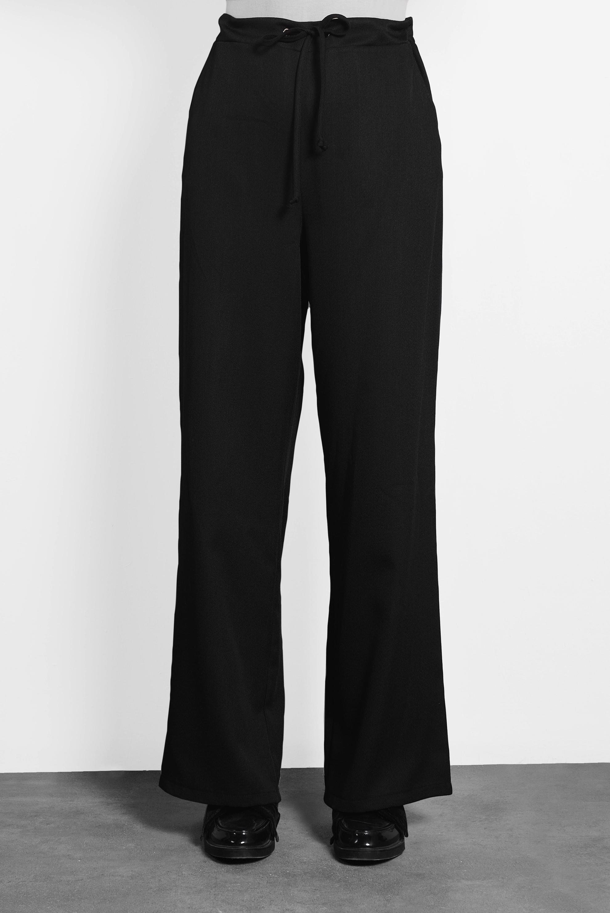 Tesettür giyim SİYAH BOL PAÇA PANTOLON 70015 