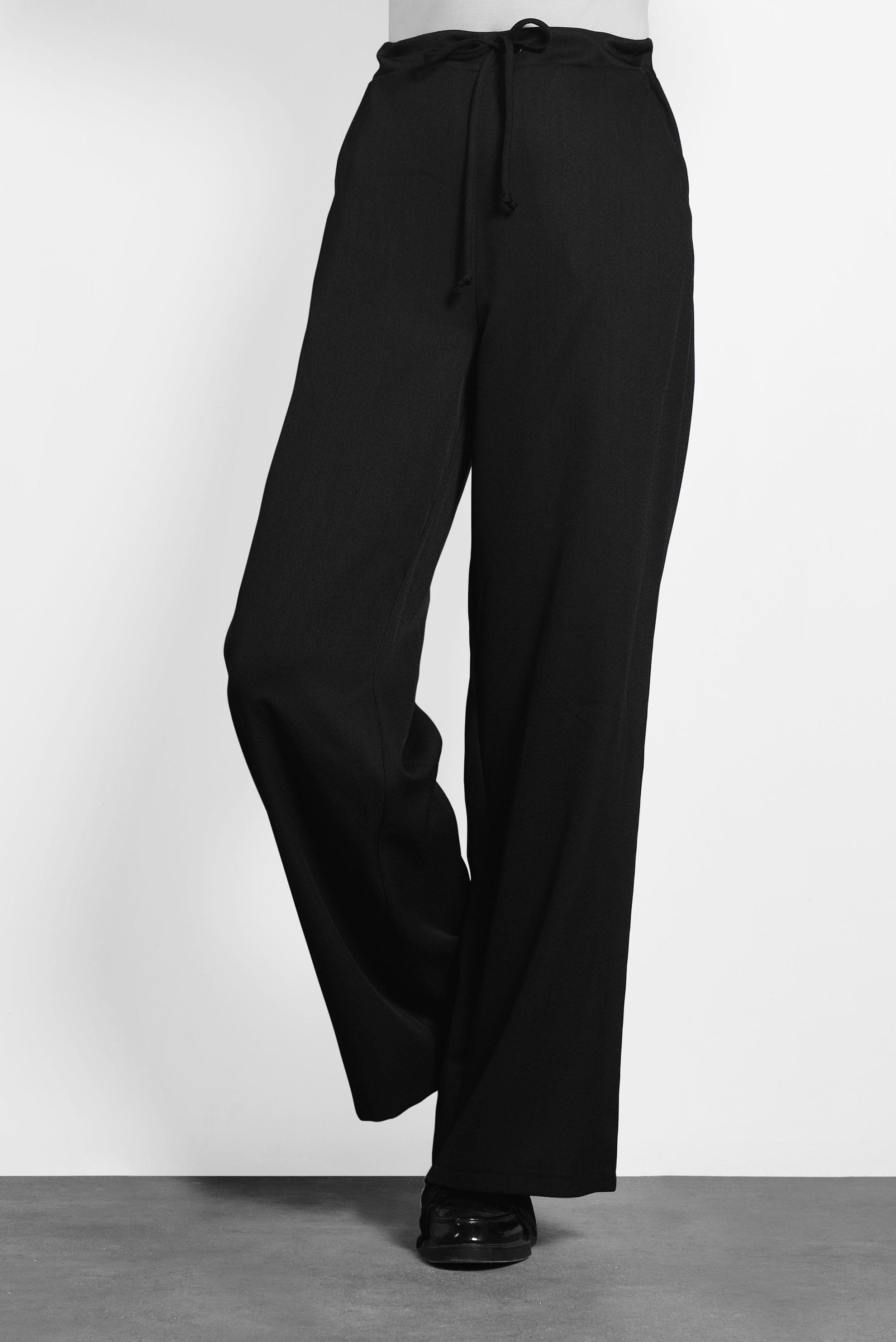 Tesettür giyim SİYAH BOL PAÇA PANTOLON 70015 