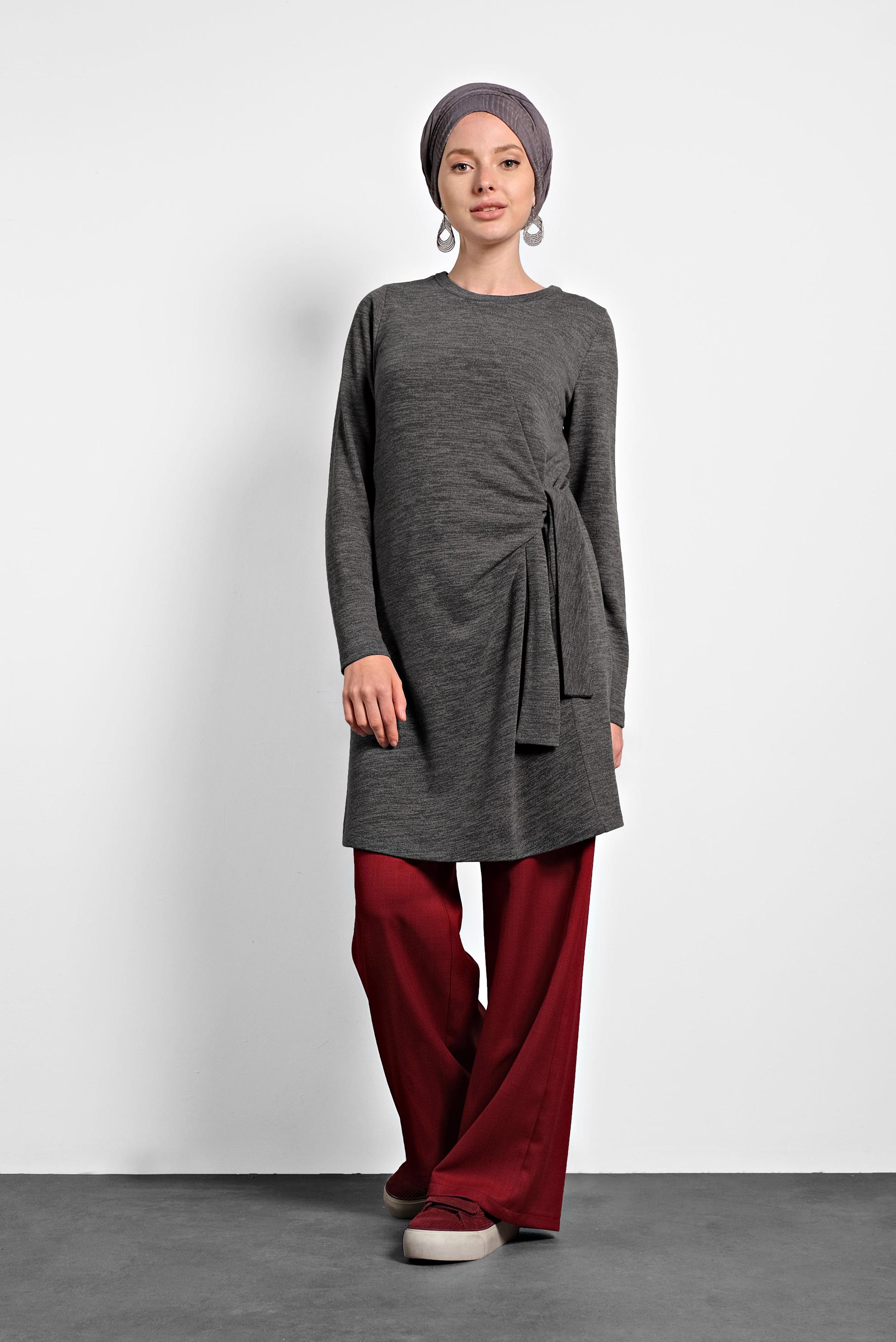 Hijab clothing RED WIDE-LEG PANTS 70015