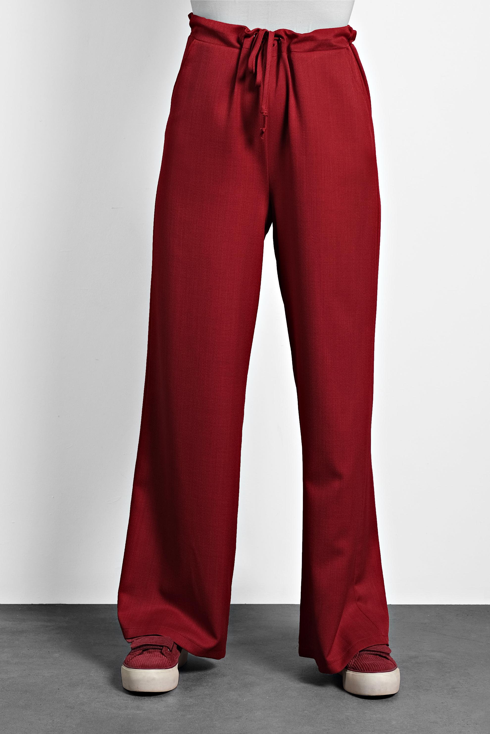 Hijab clothing RED WIDE-LEG PANTS 70015